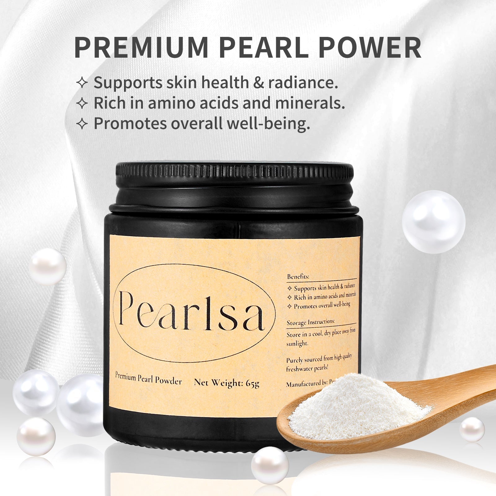 pearl powder in bottle
