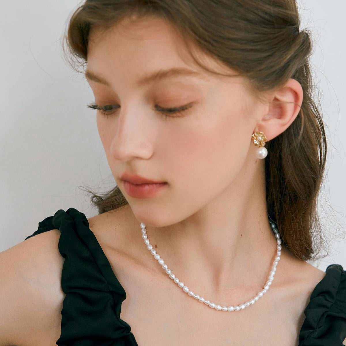 Alya's - Mini Raisin Pearl Necklace