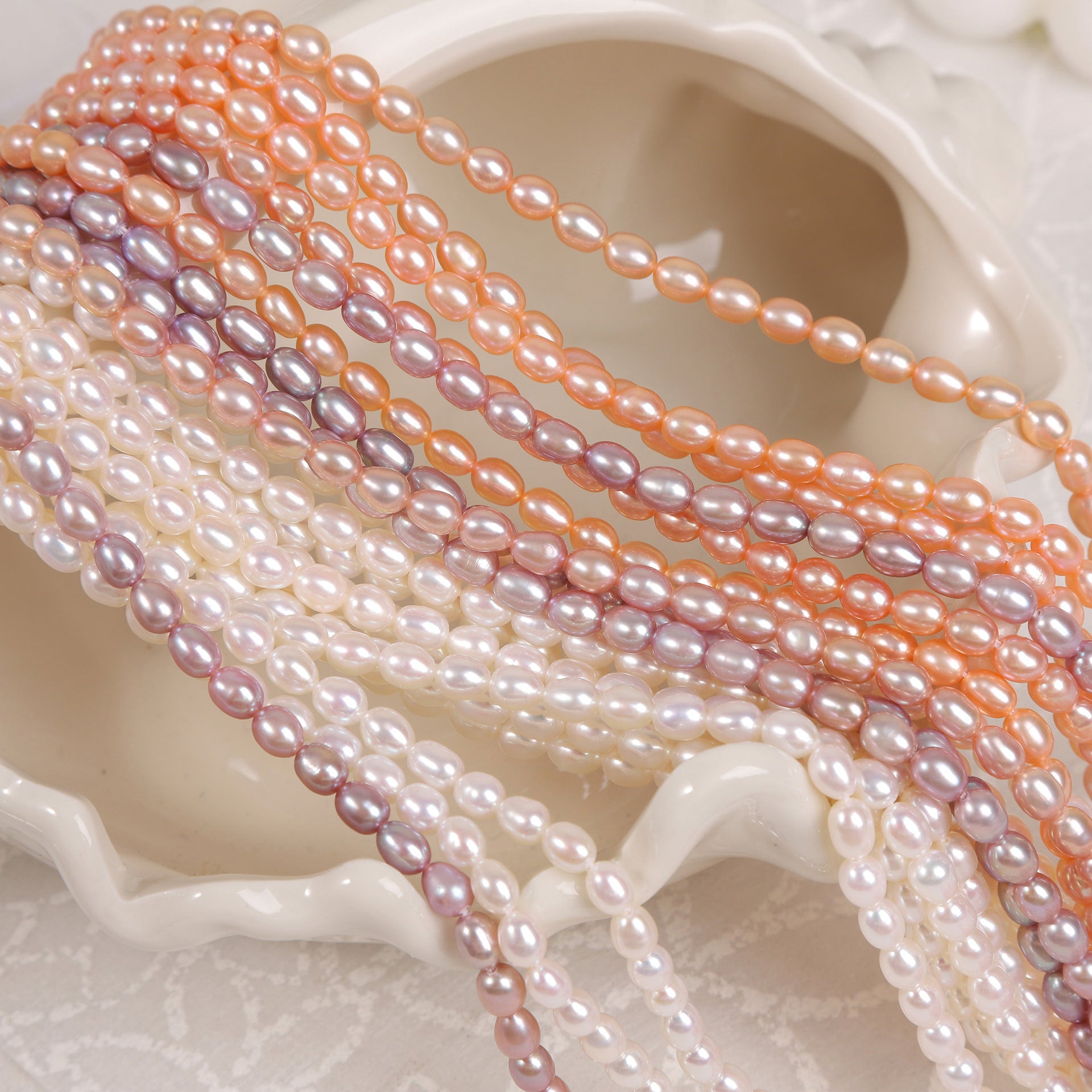 4-5mm Oval Pearl Strand