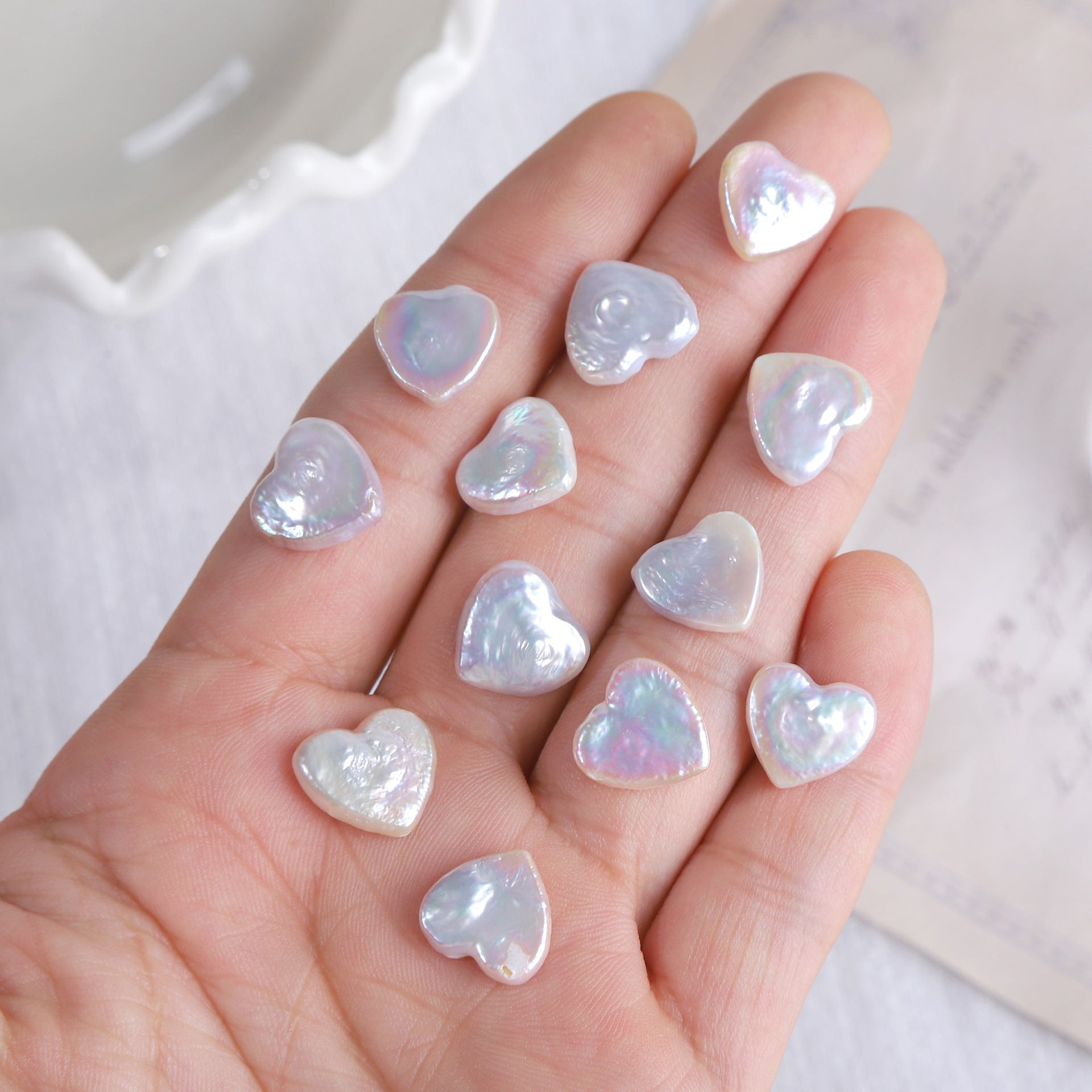 Opalescent Heart Pearls