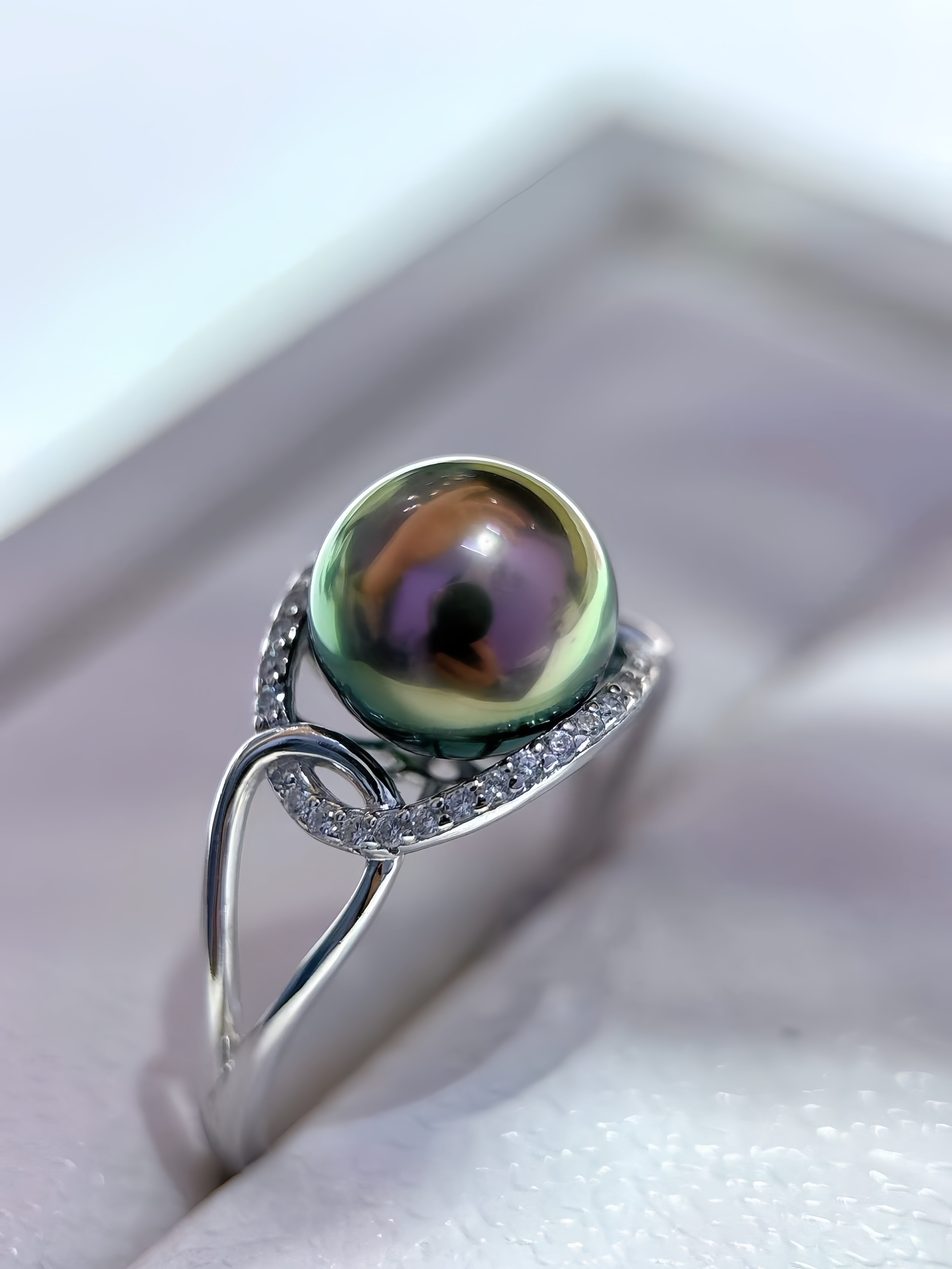 9-10mm Tahitian Pearl Ring R.03