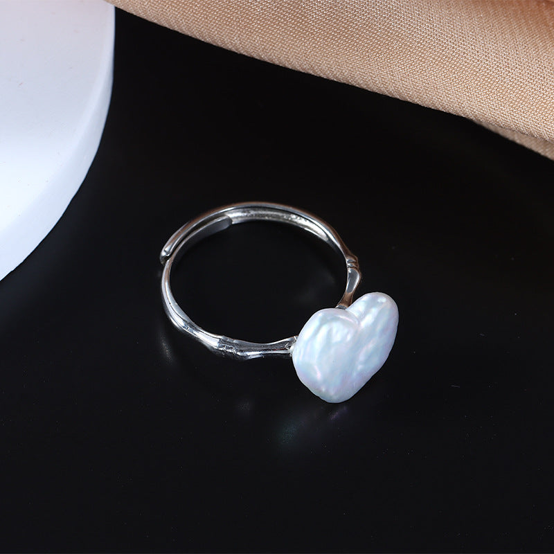 Alya's - Heart Pearl Ring