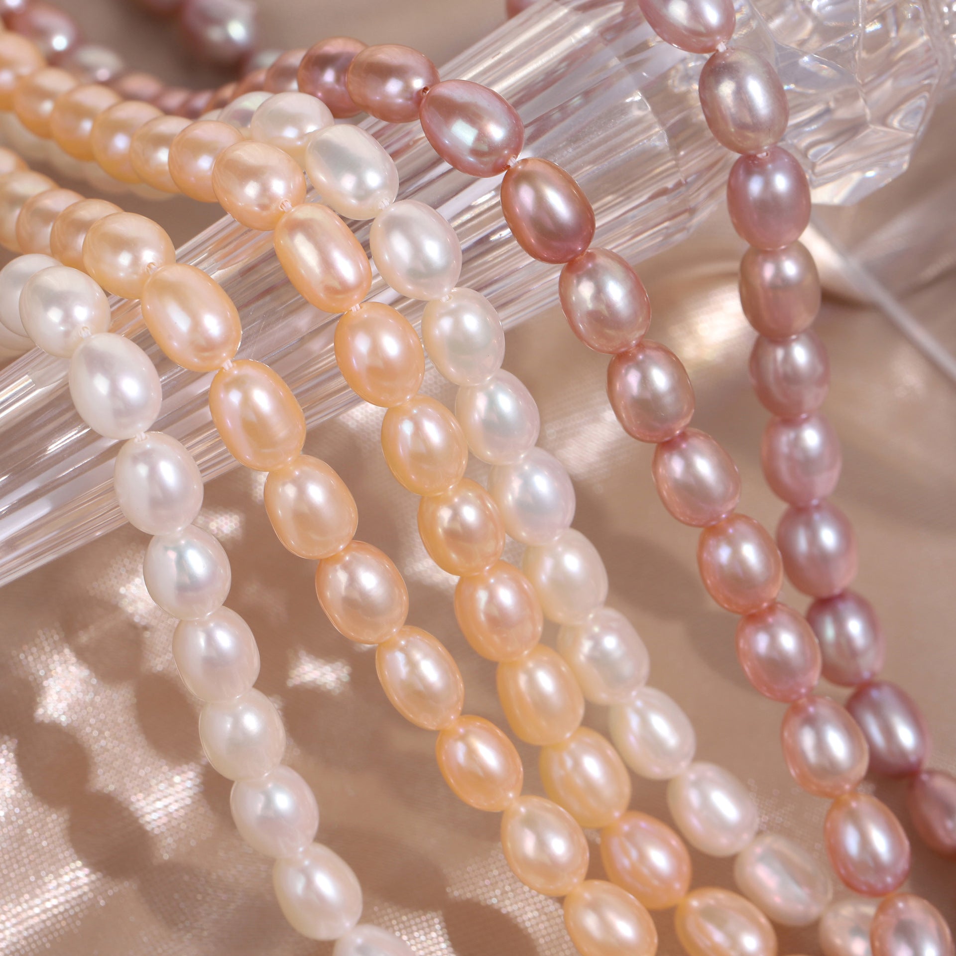 7-8mm Oval Pearl Strand