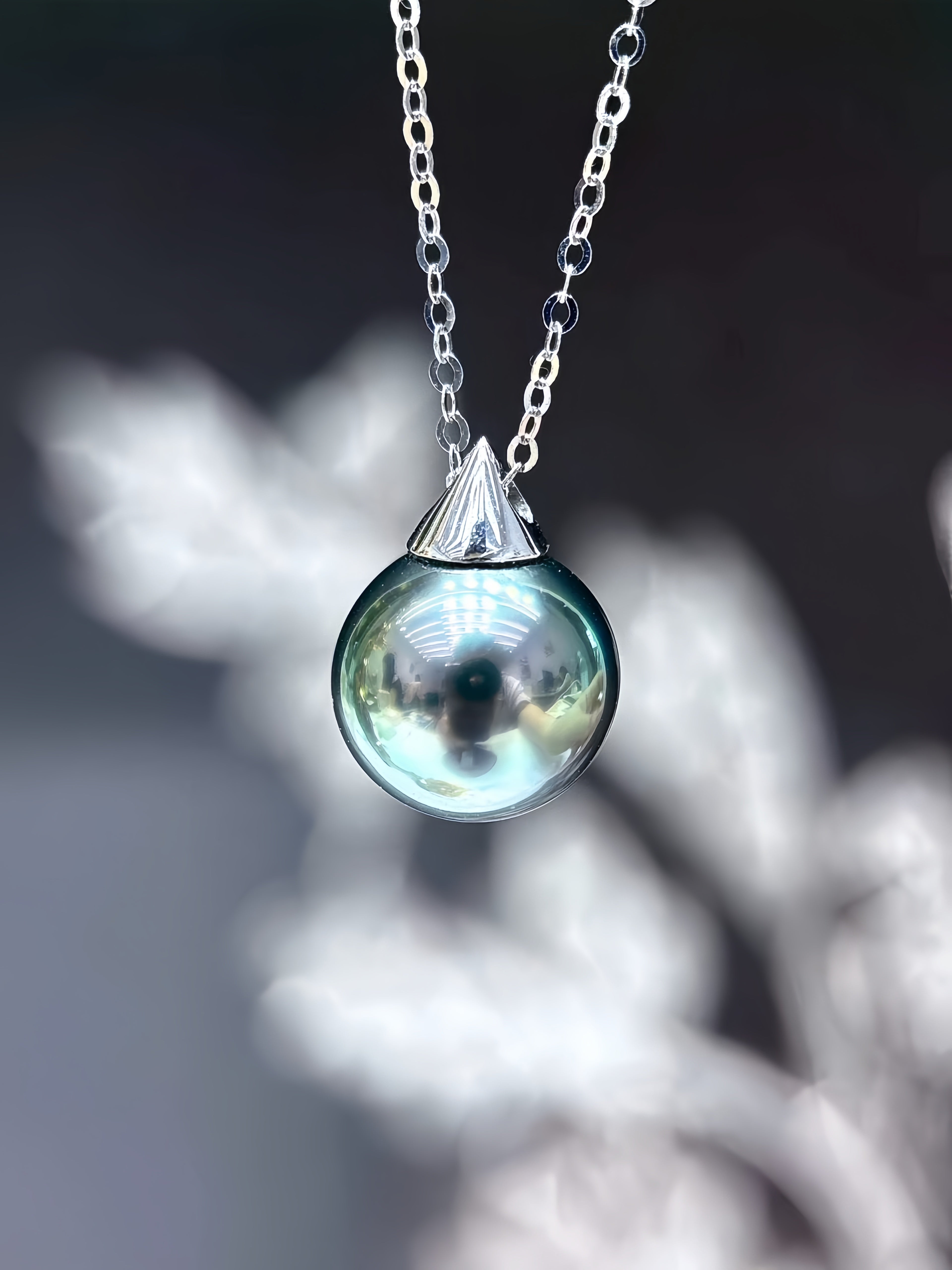 8-9mm Tahitian Pearl Pendant/18K Gold P.01