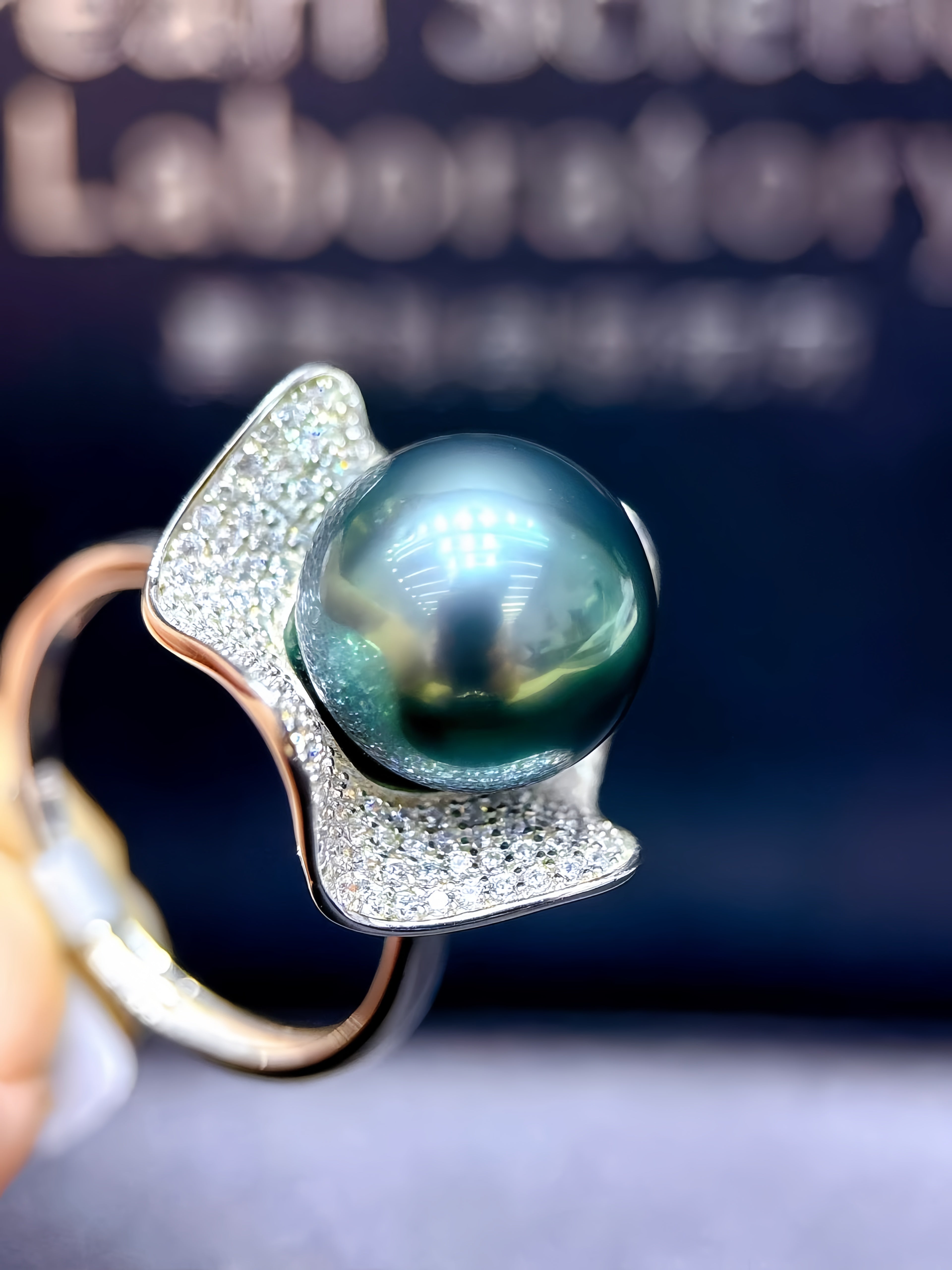 11-12mm Tahitian Pearl Ring R.01