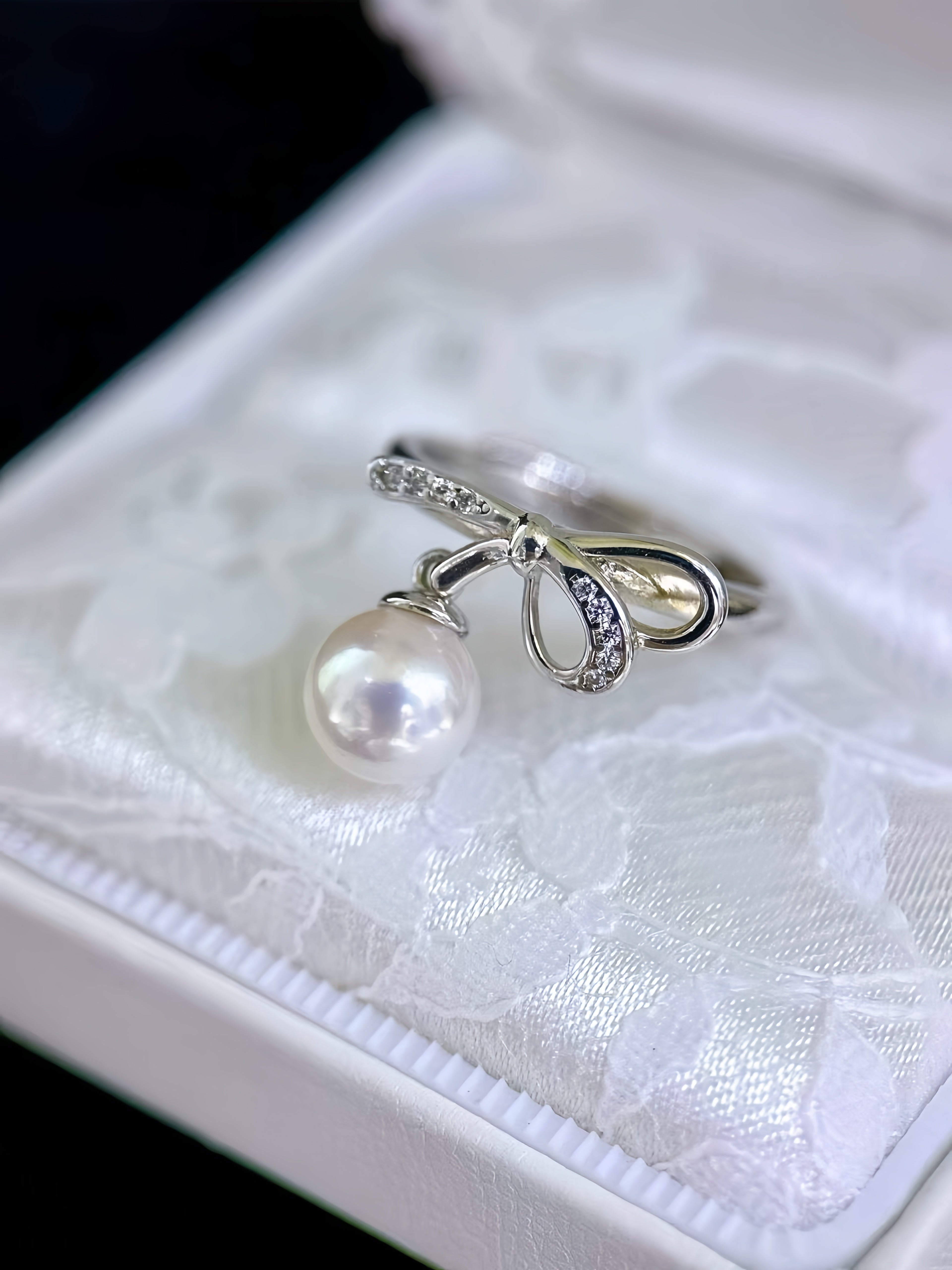 7-8mm Akoya Pearl Ring R.02