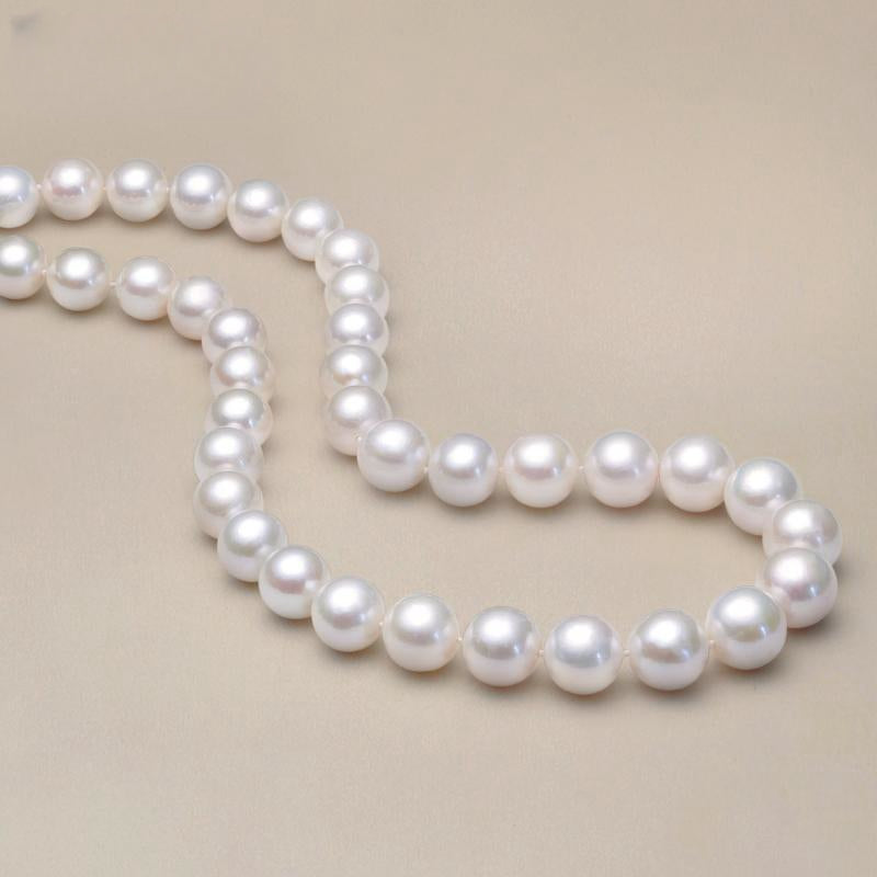Close-Up High Luster Freshwater Pearls 3mm-14mm Necklace