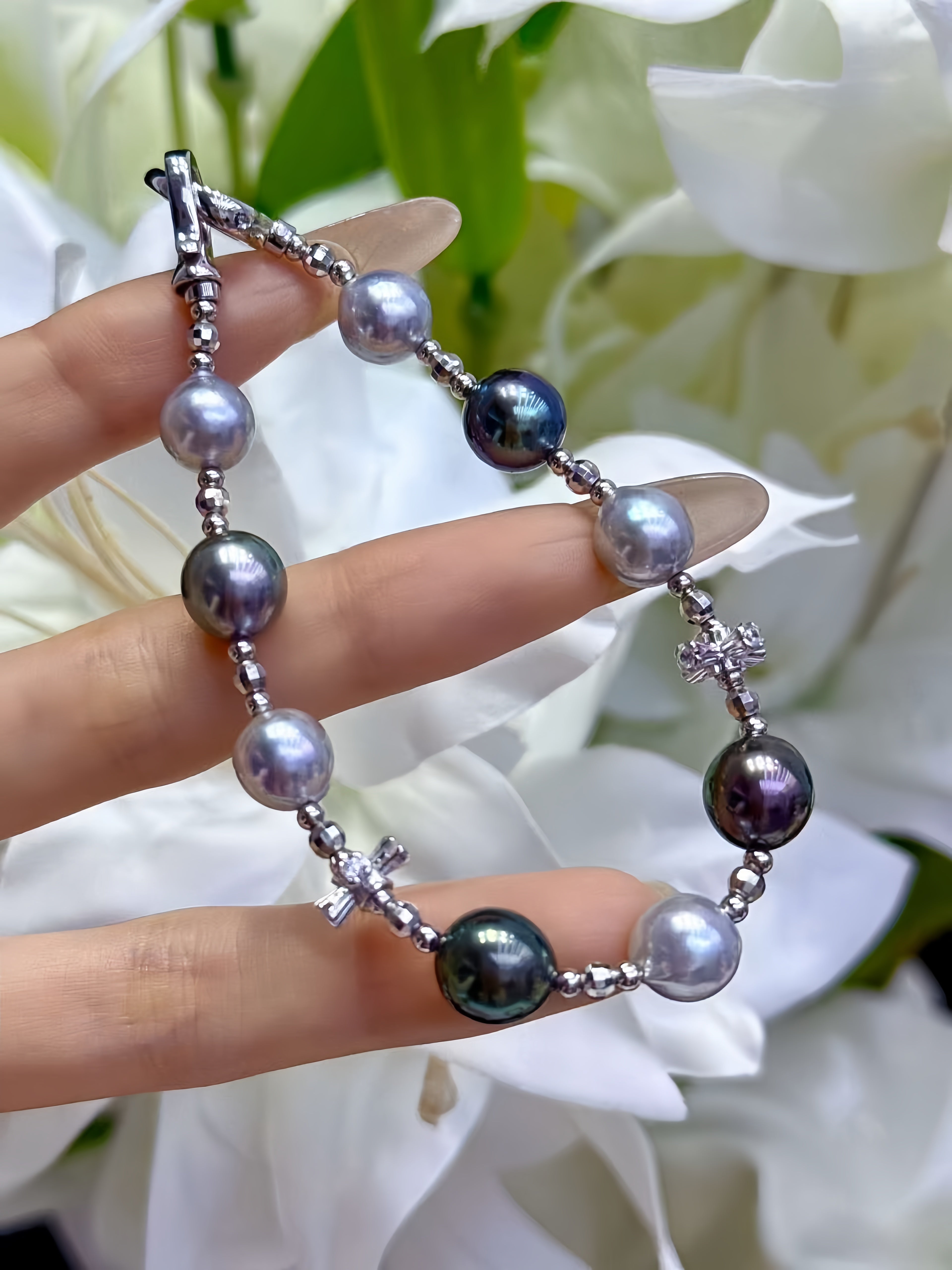8-9mm Tahitian&Madama Pearl Bracelet B.01
