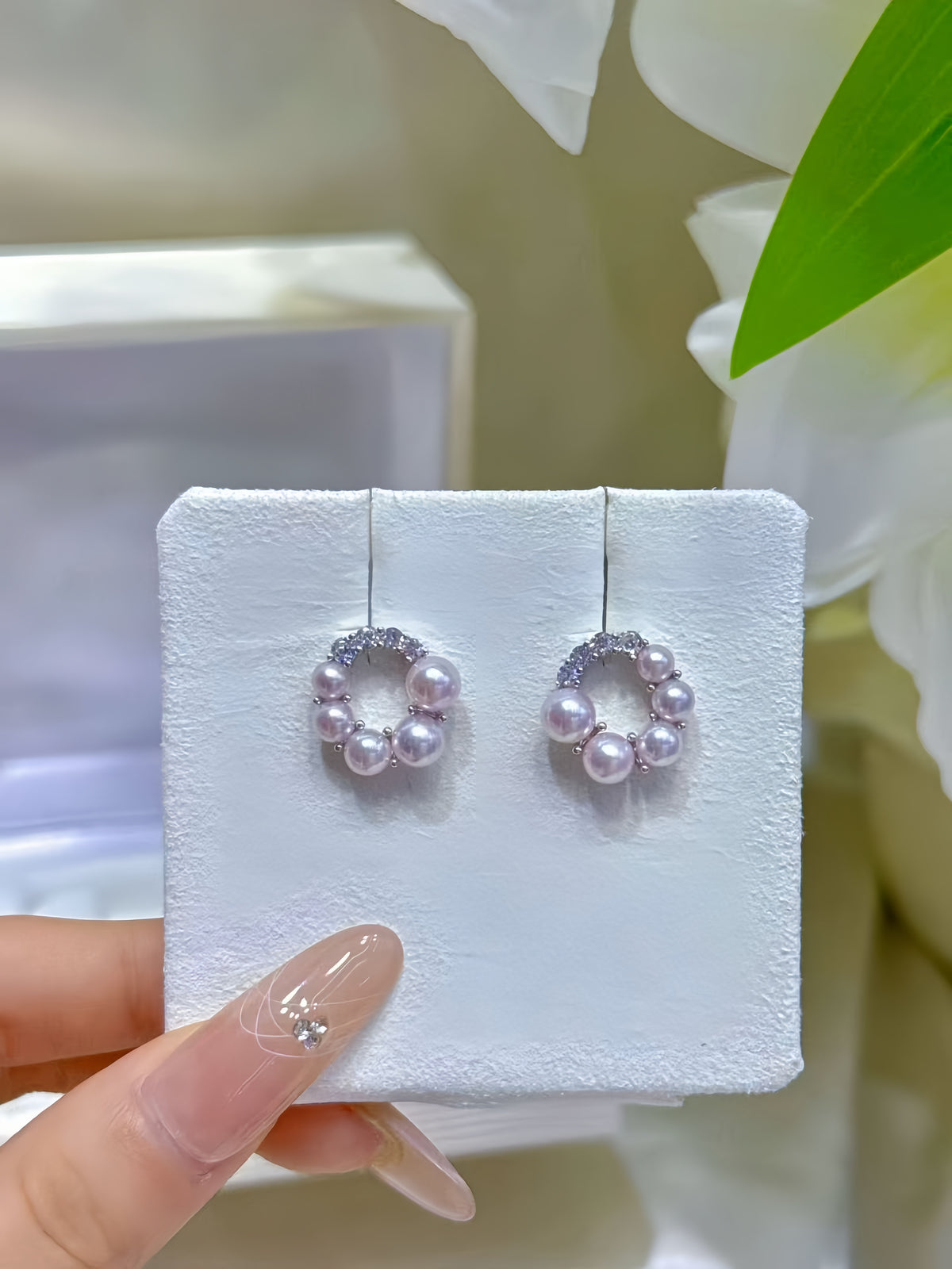 3-6mm Akoya Pearl Earrings E.01