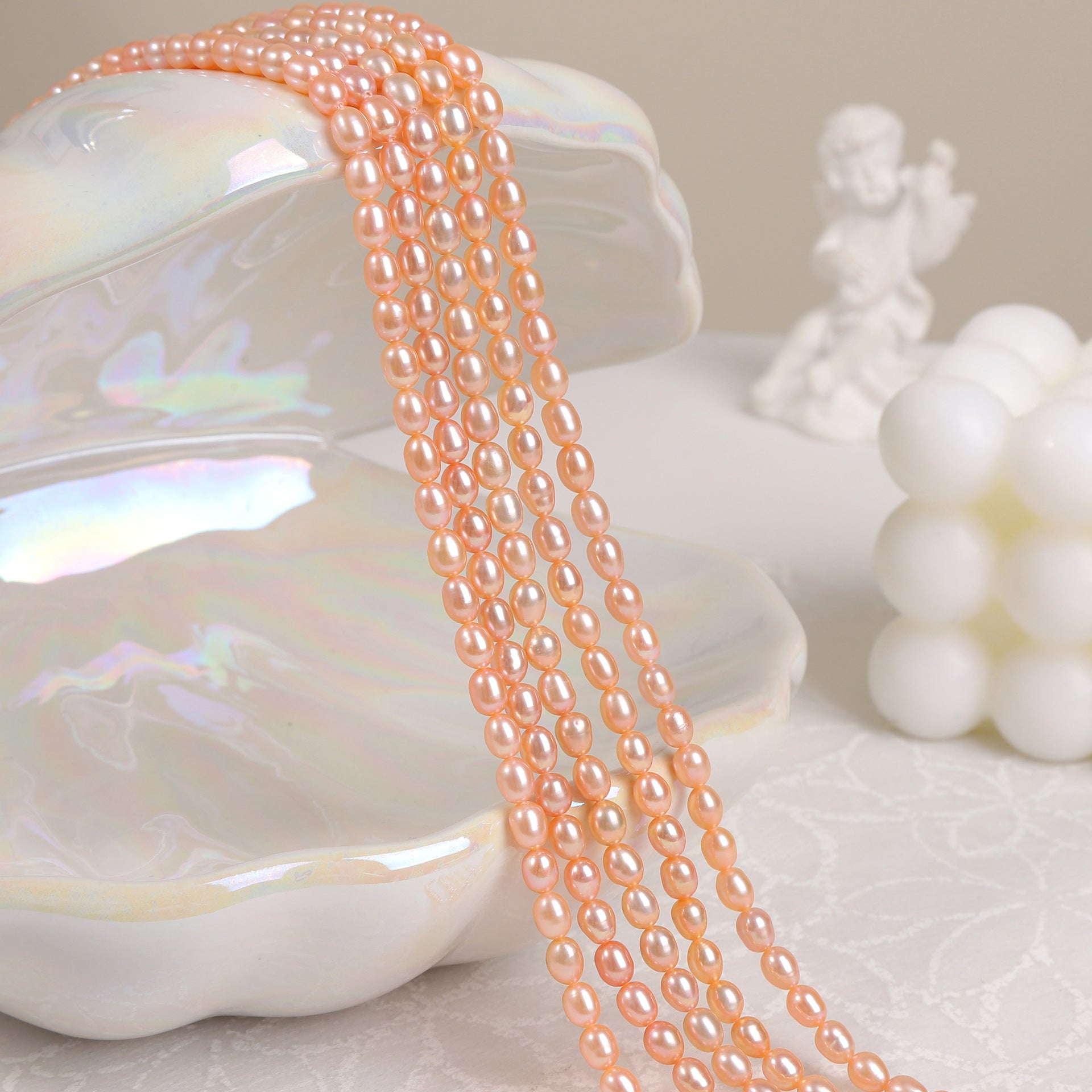 4-5mm Oval Pearl Strand