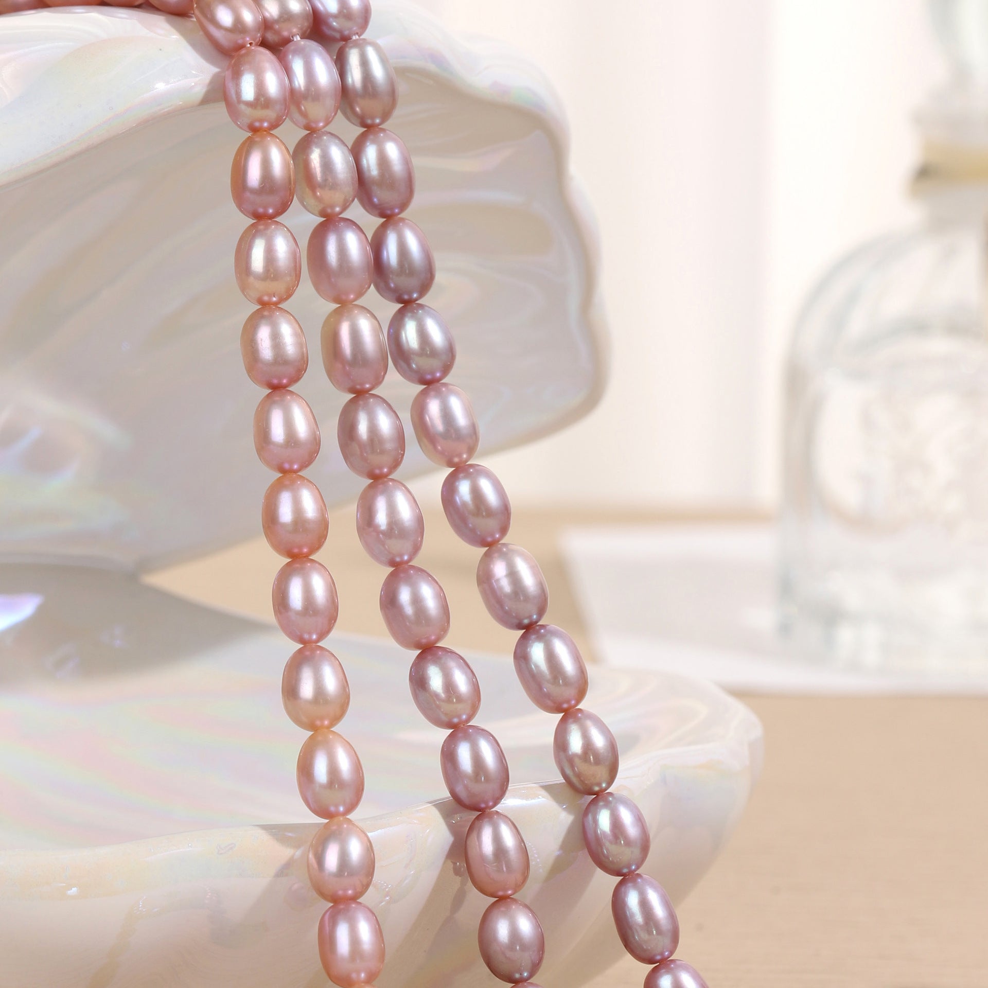 7-8mm Oval Pearl Strand