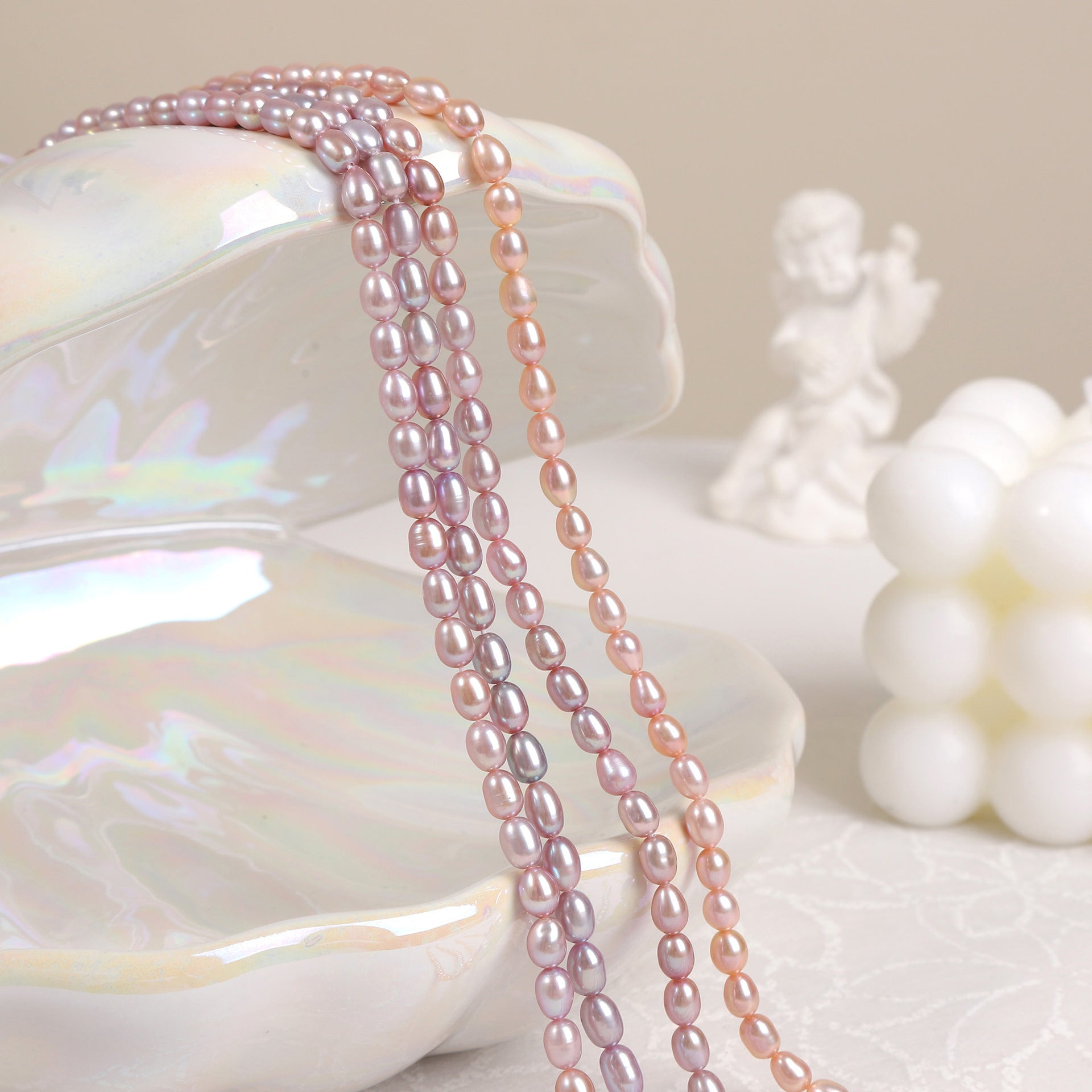 4-5mm Oval Pearl Strand