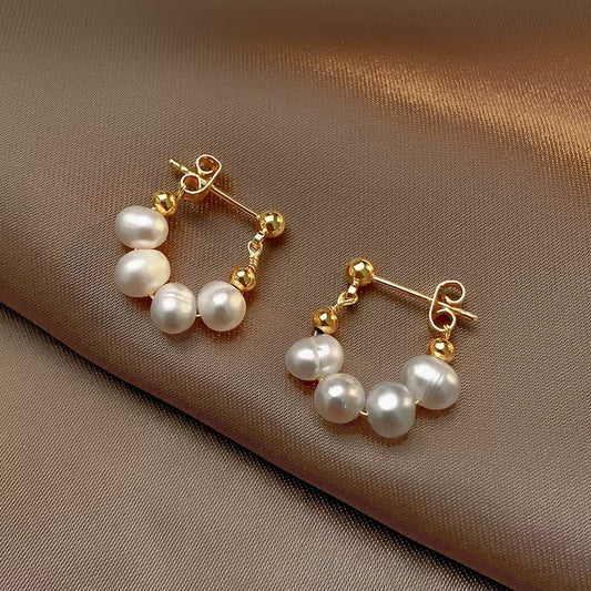 Alya's - Floral Pearl Earrings