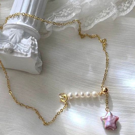 Alya's - Star Pearl Necklace