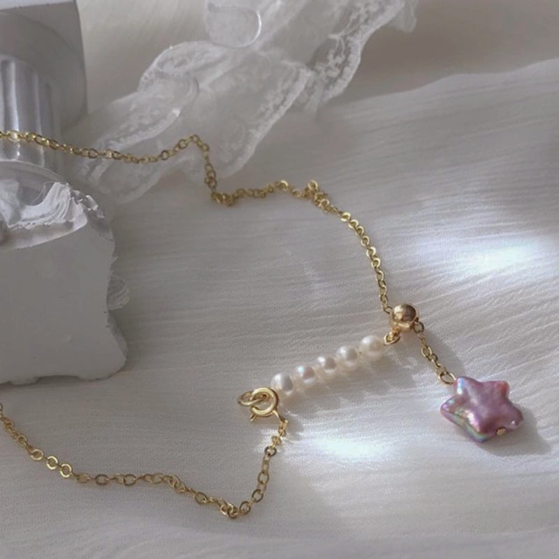 Alya's - Star Pearl Necklace