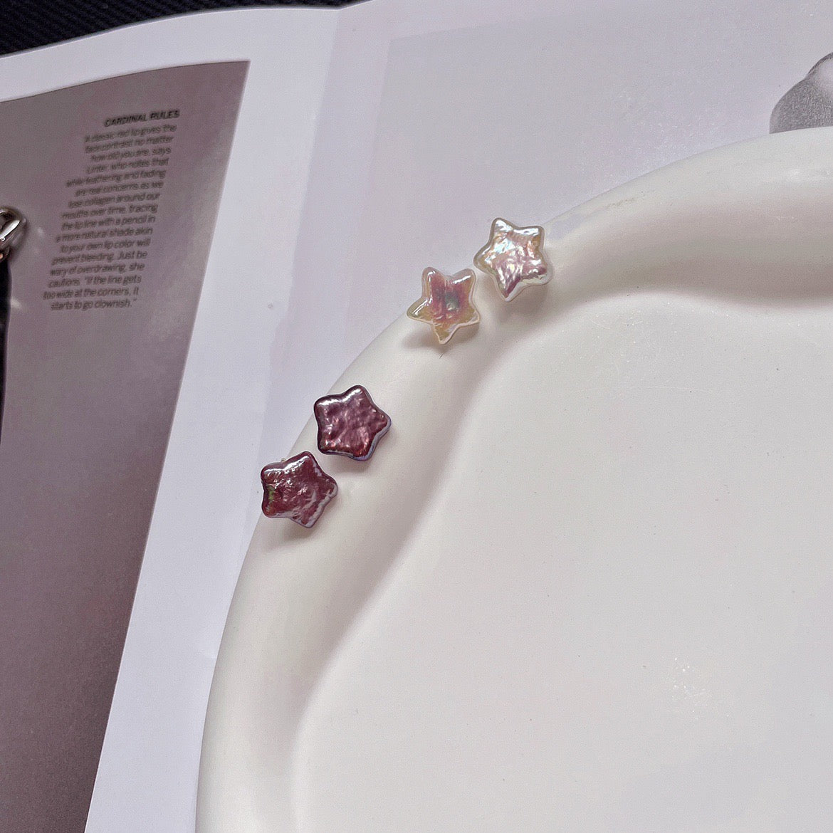 Alya's - Star Pearl Earrings