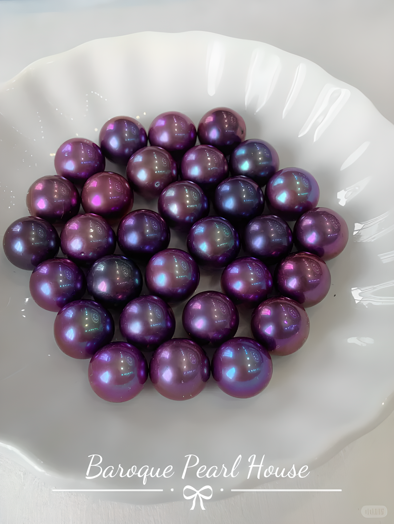 Purple Edison pearls