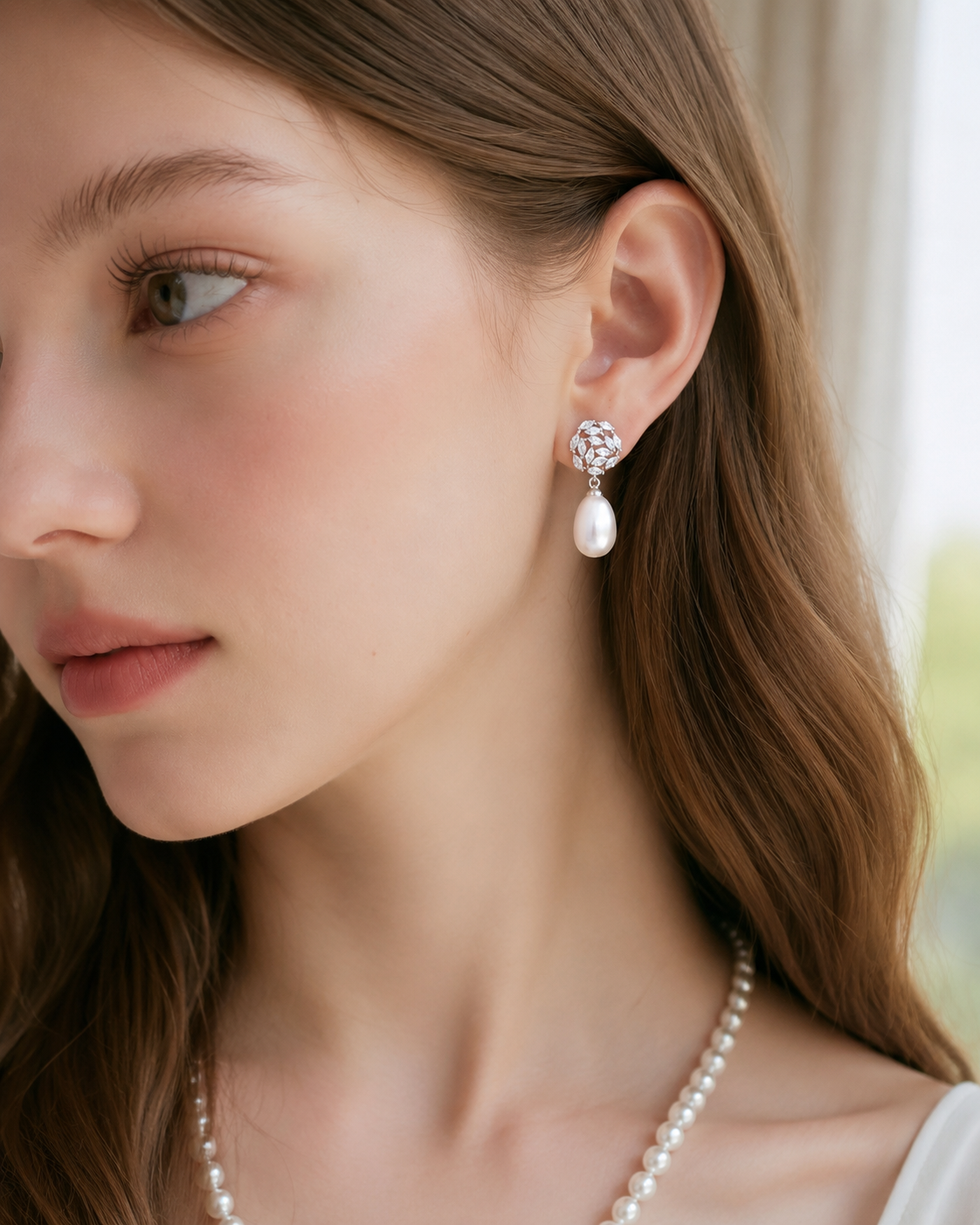 How to Style Pearl Drop Earrings with Layered Necklaces