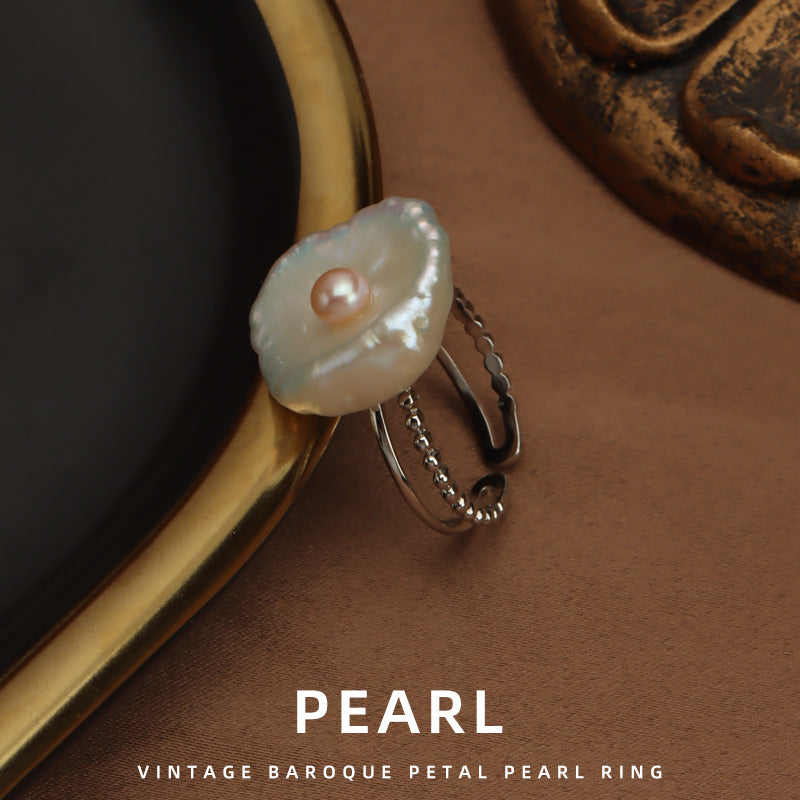 Alya's - Flower Pearl Ring R.02