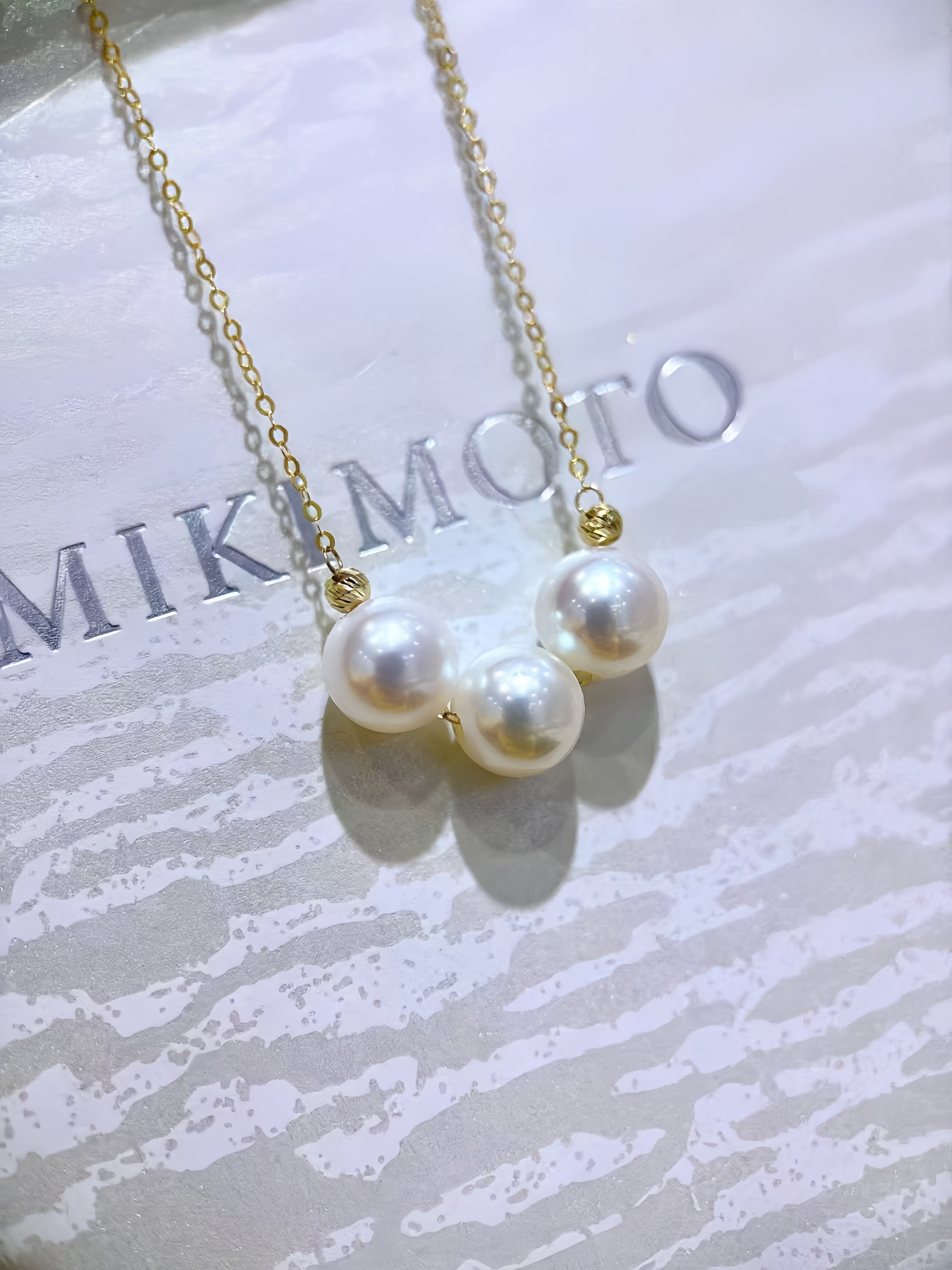 7-8mm Akoya Pearl Necklace/18K Gold N.01