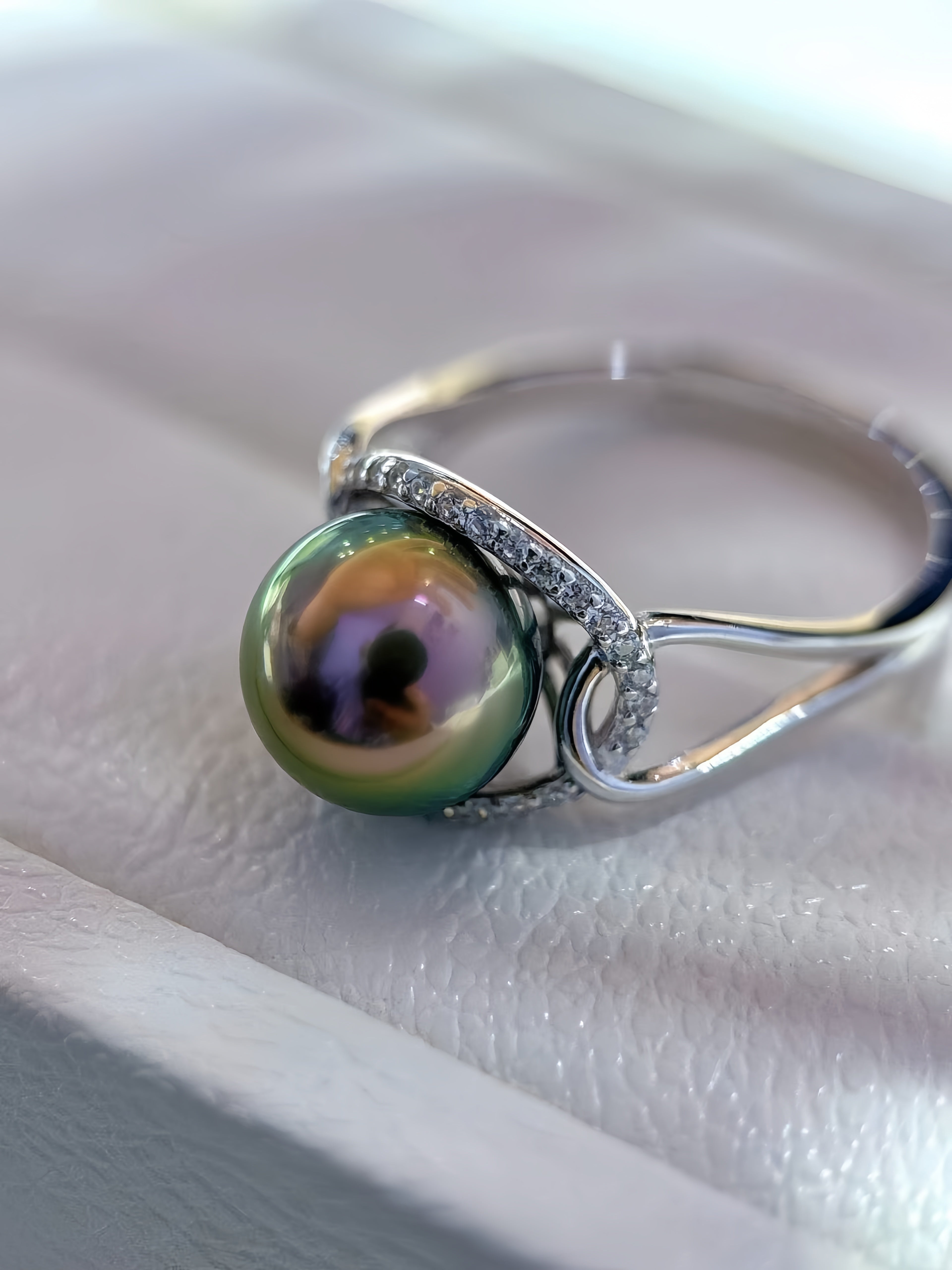 9-10mm Tahitian Pearl Ring R.03