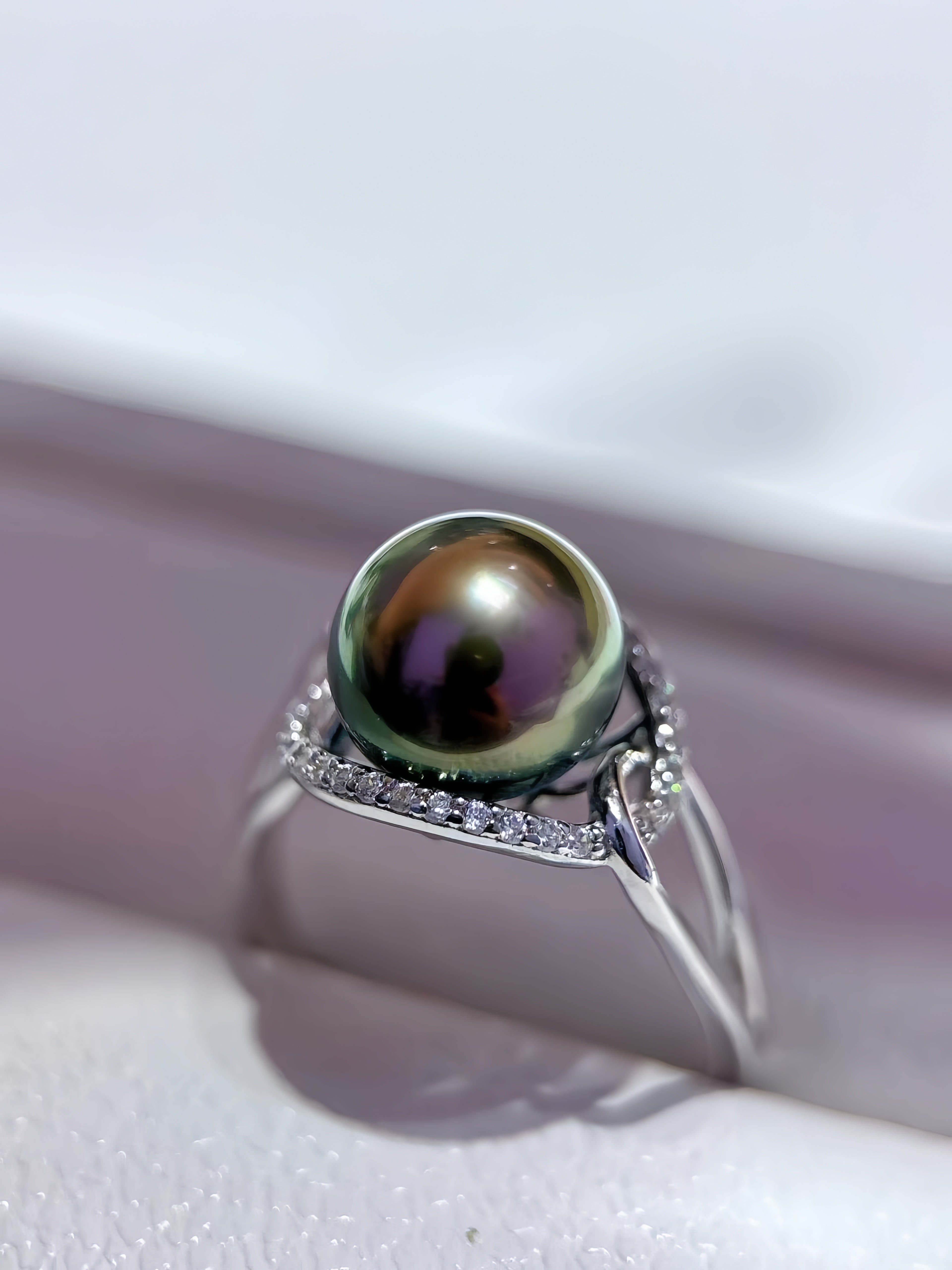 9-10mm Tahitian Pearl Ring R.03