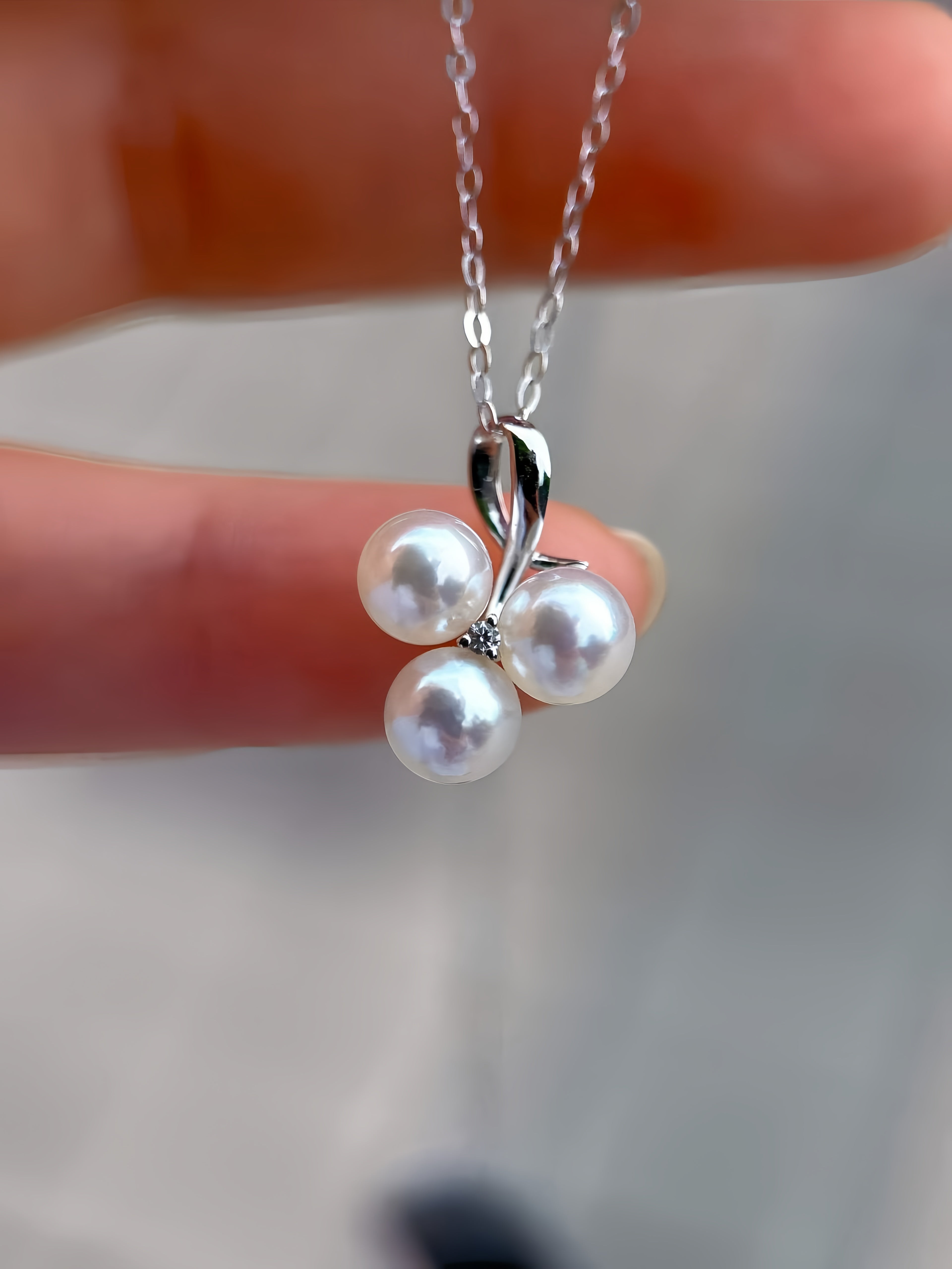 5-6mm Akoya Pearl Pendant/18K Gold P.01