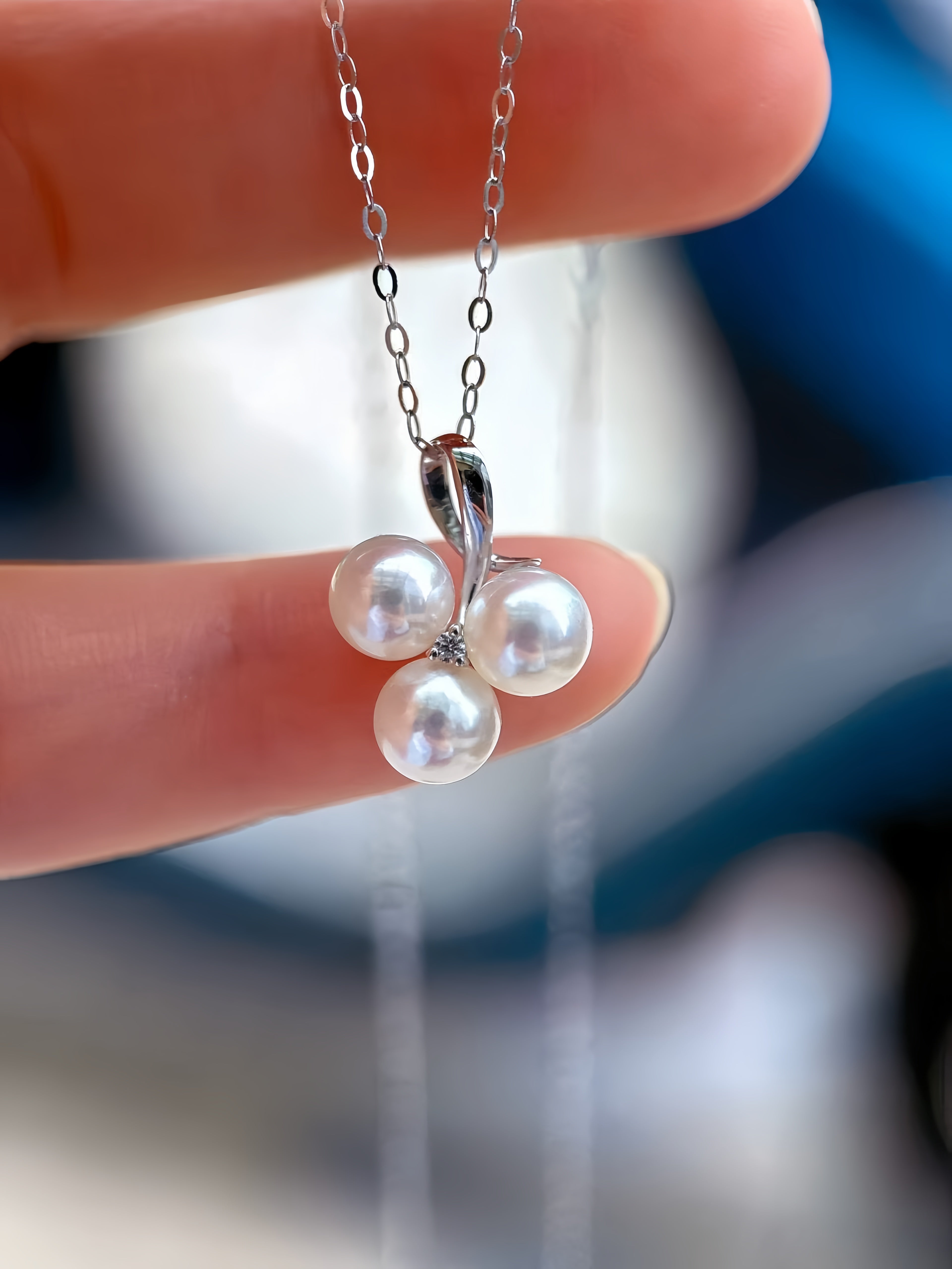5-6mm Akoya Pearl Pendant/18K Gold P.01