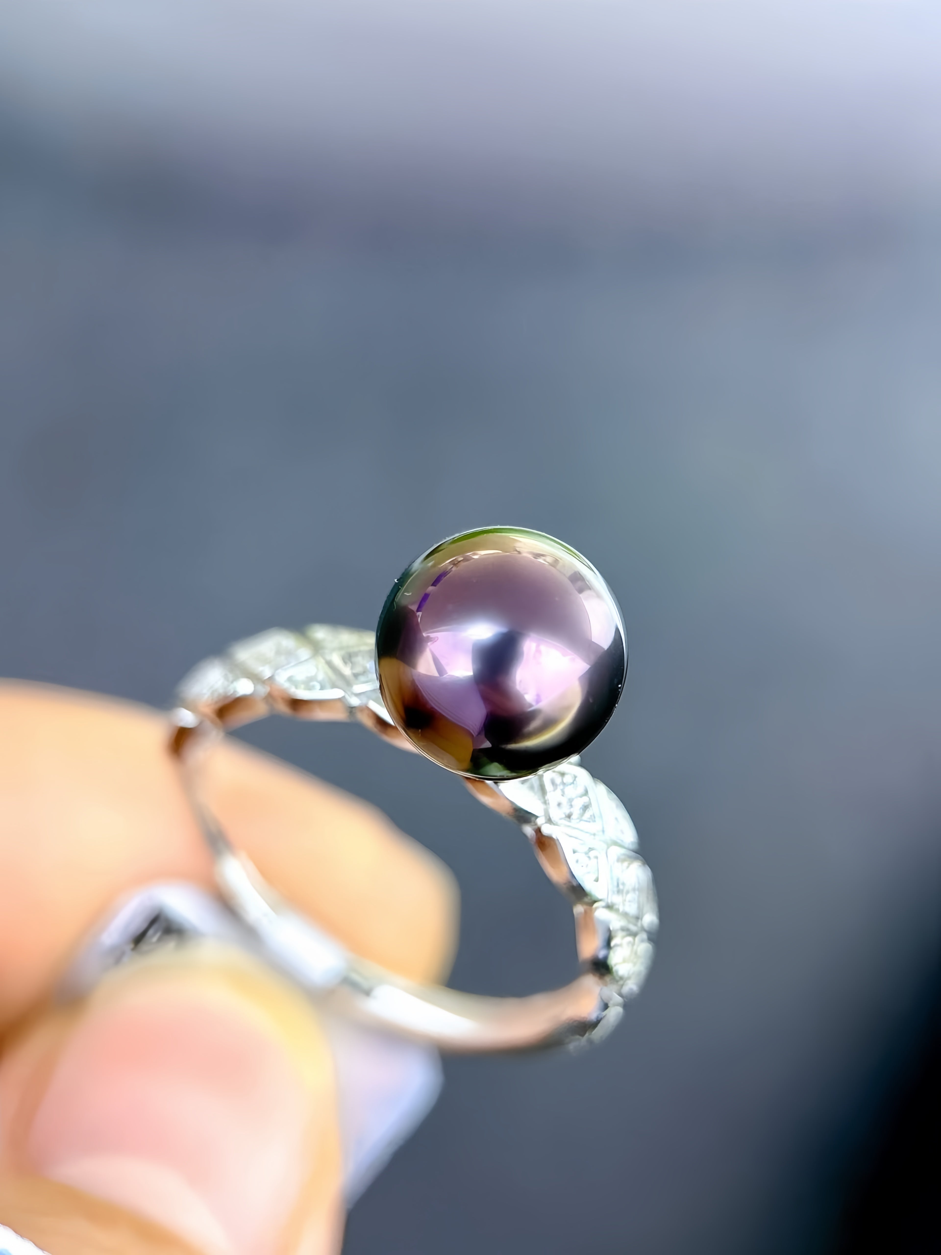 9-10mm Tahitian Pearl Ring R.03
