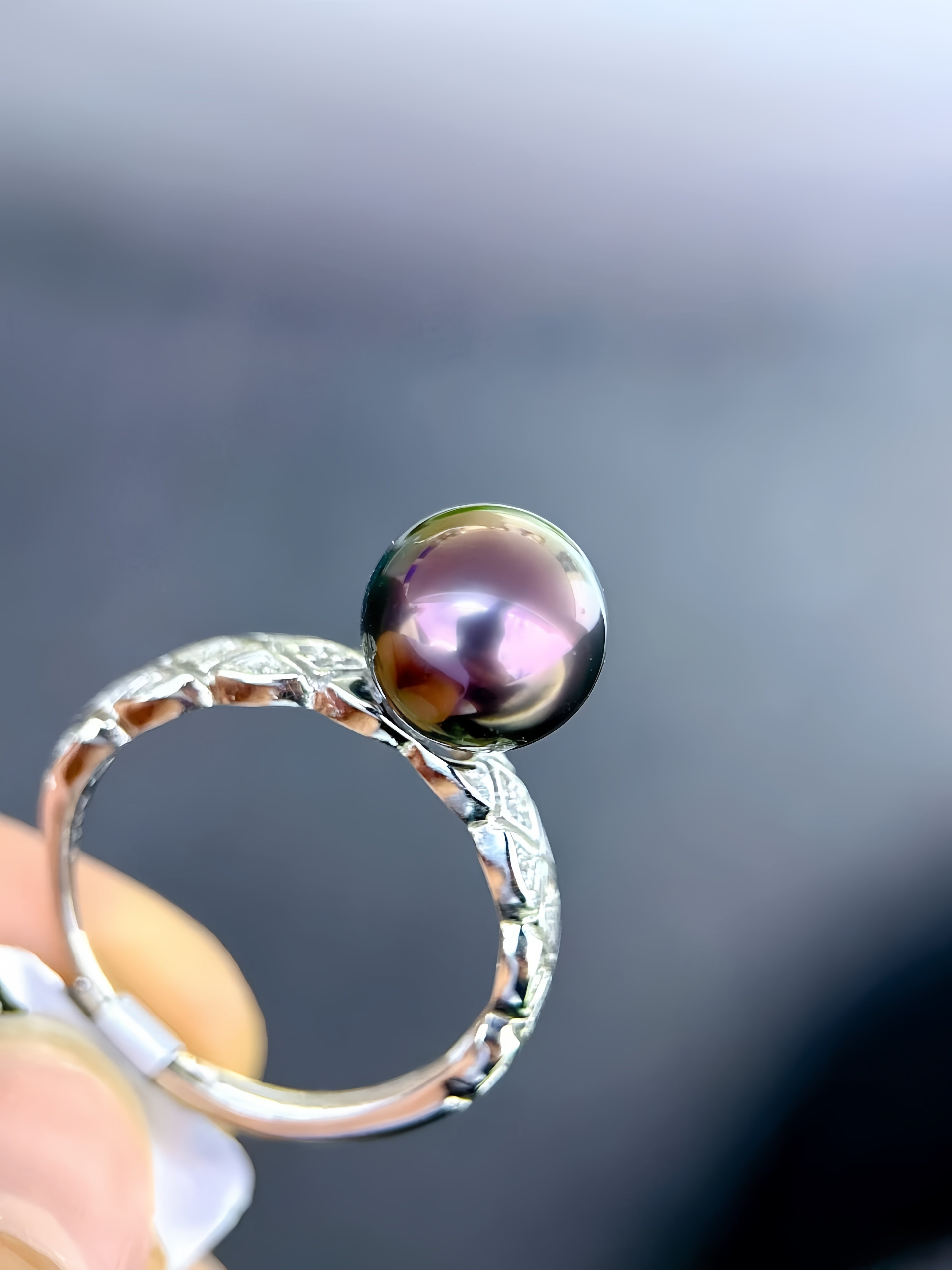 9-10mm Tahitian Pearl Ring R.03