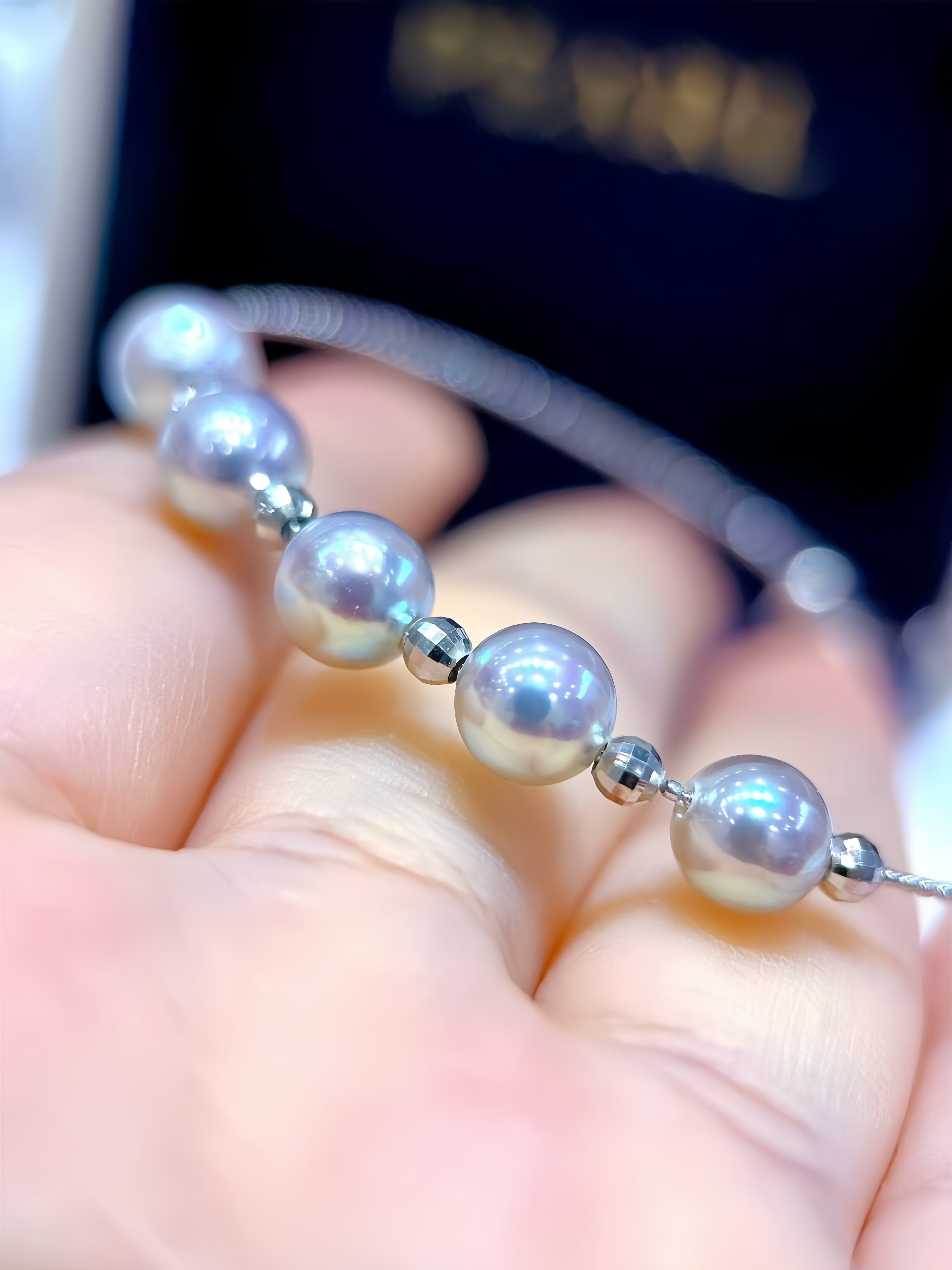 6-7mm Madama Pearl Bracelet/18K Gold B.01