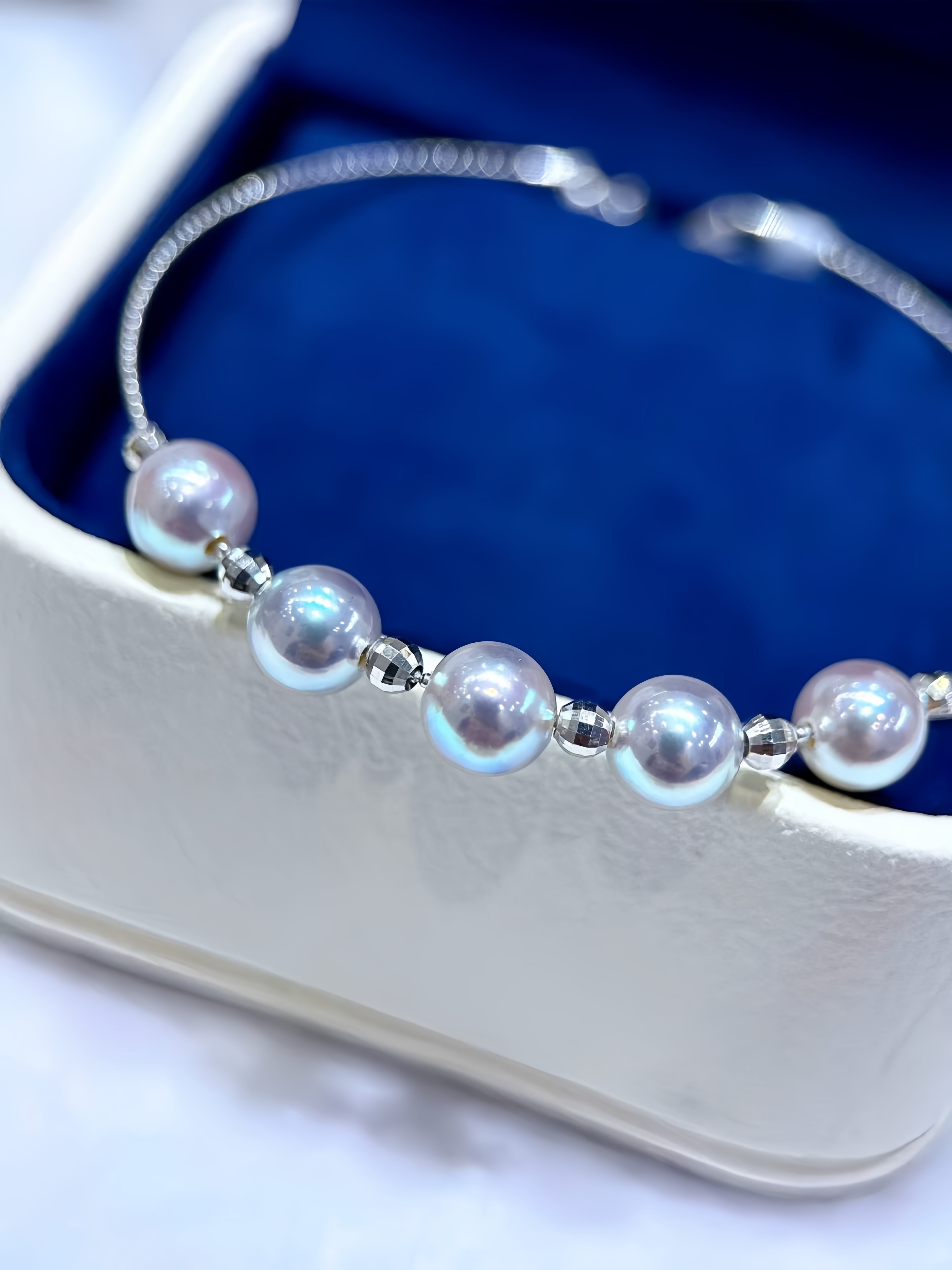 6-7mm Madama Pearl Bracelet/18K Gold B.01