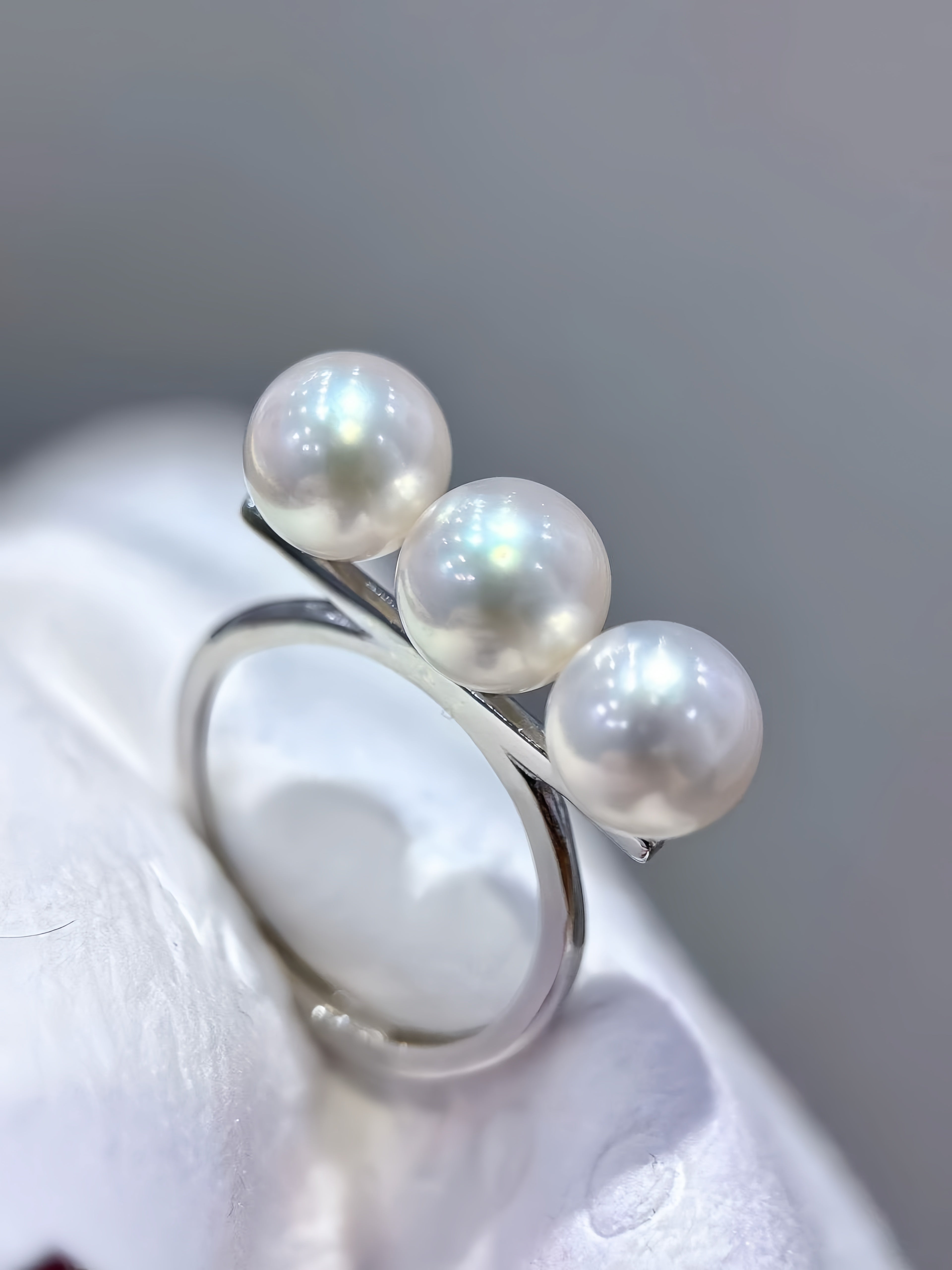 7-8mm Akoya Pearl Ring R.01