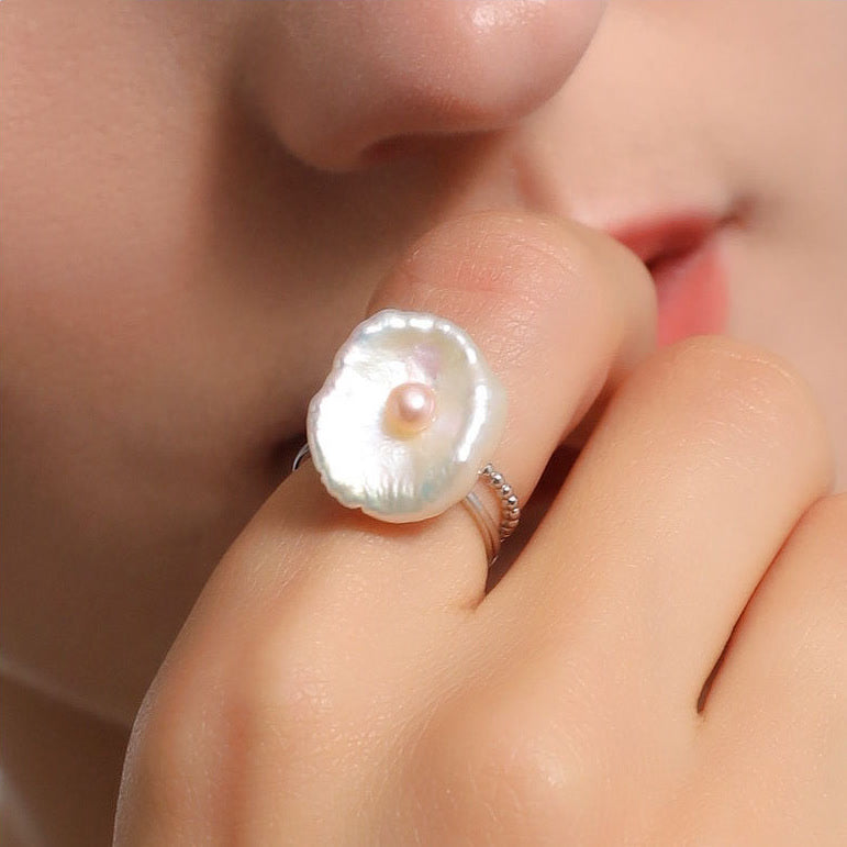 Alya's - Flower Pearl Ring R.02