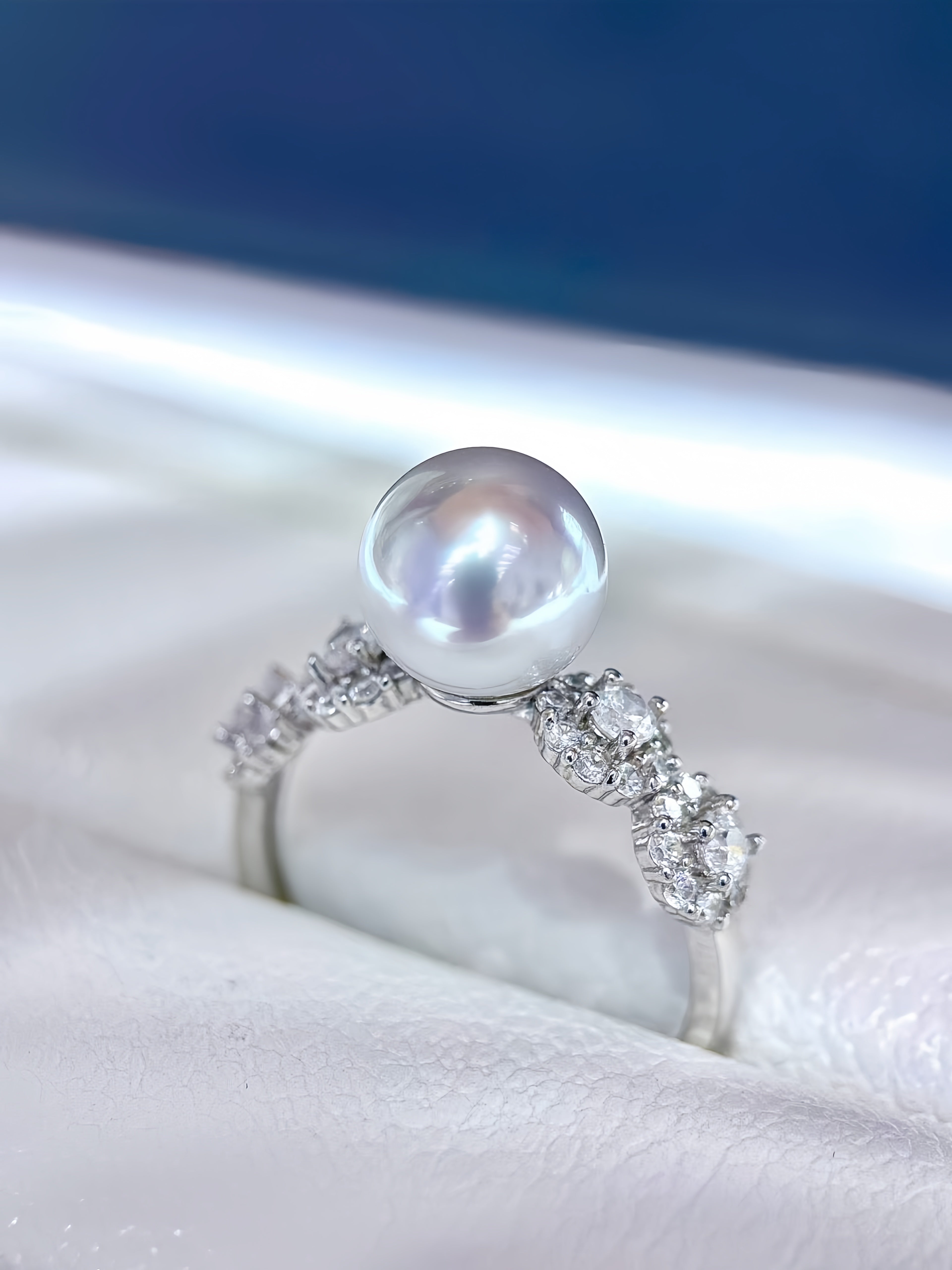 8-9mm Australian White Pearl Ring R.01