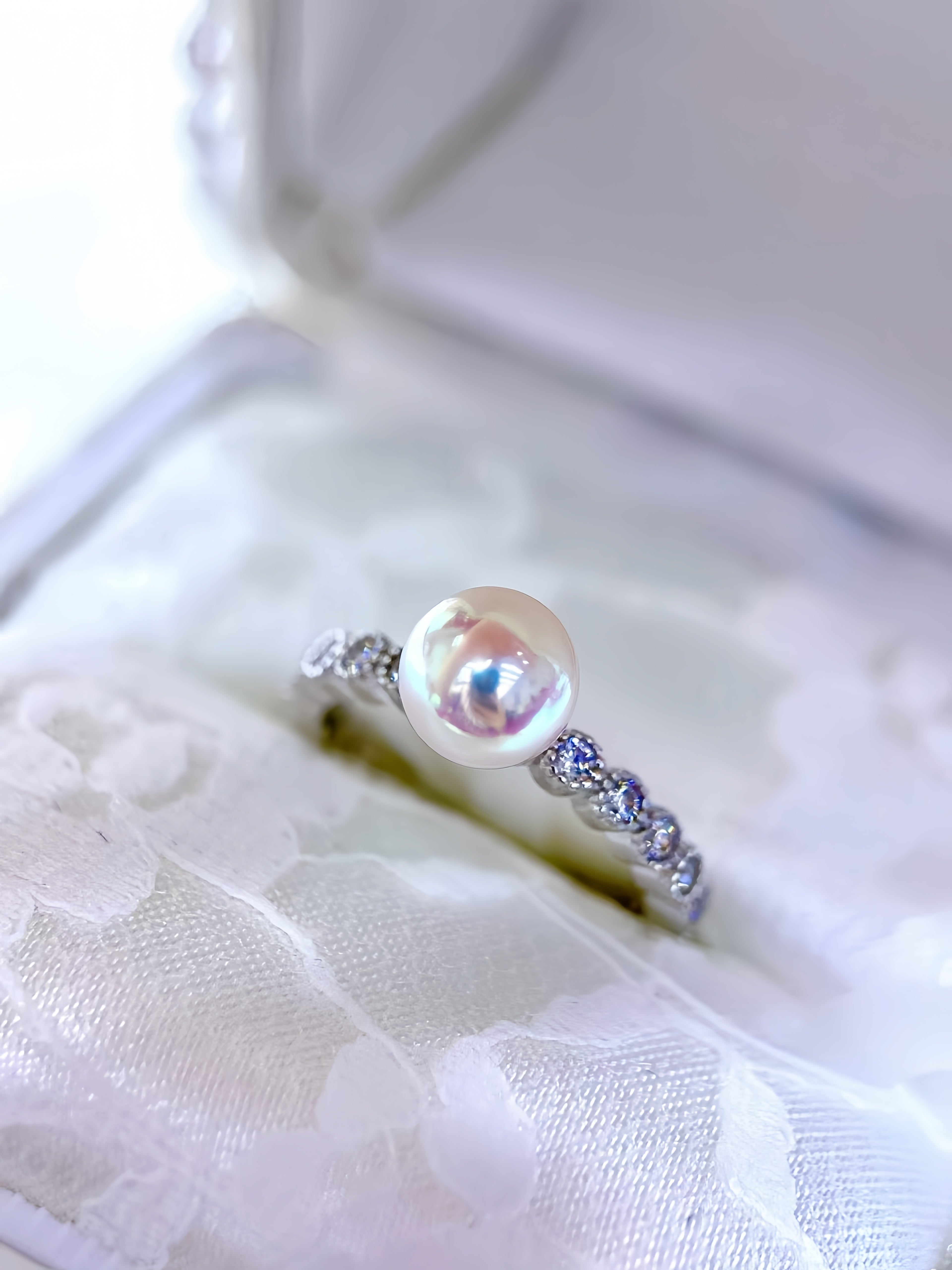 7-8mm Akoya Pearl Ring R.02