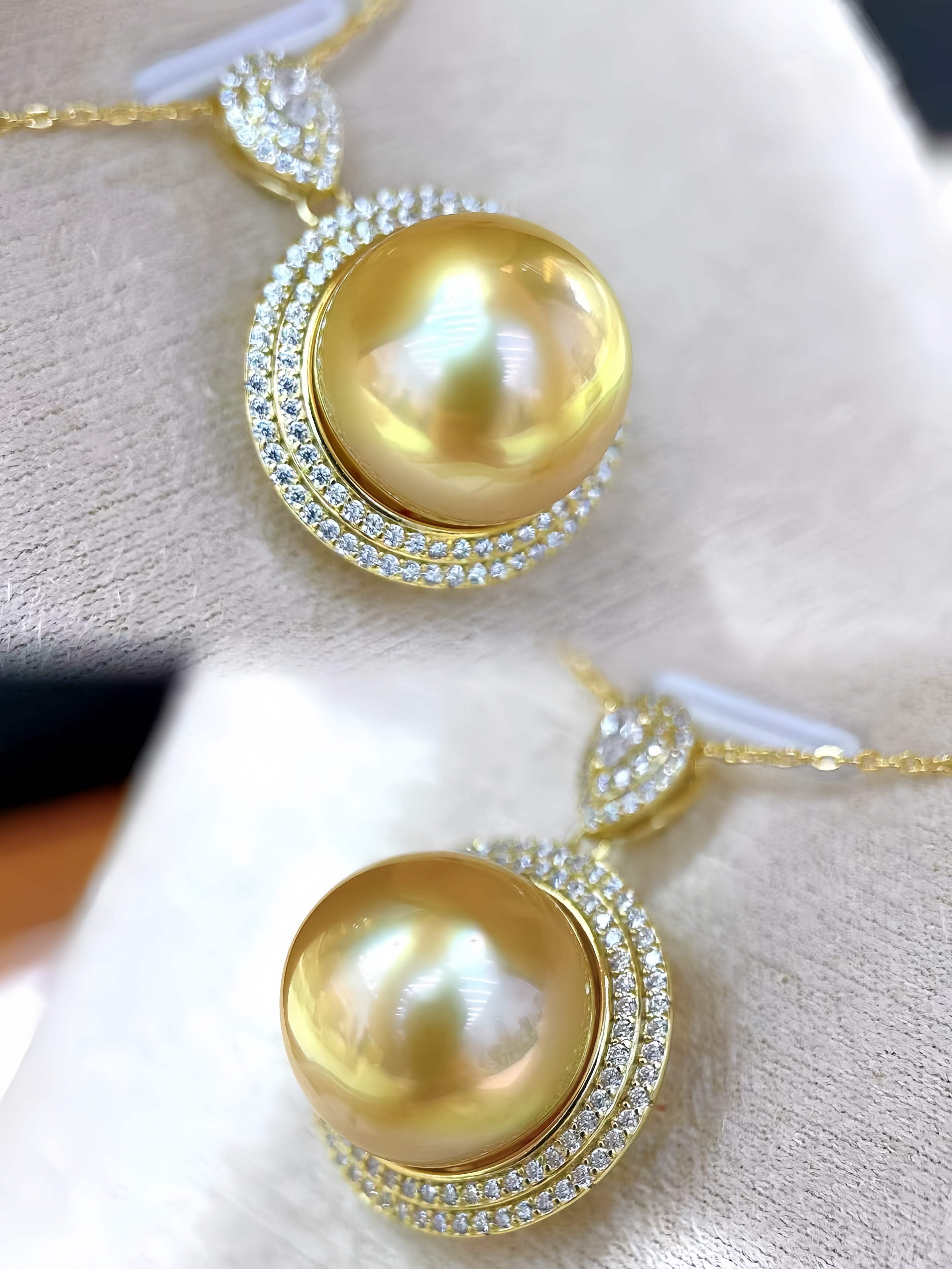 14-15mm South Sea Gold Pearl Pendant P.02