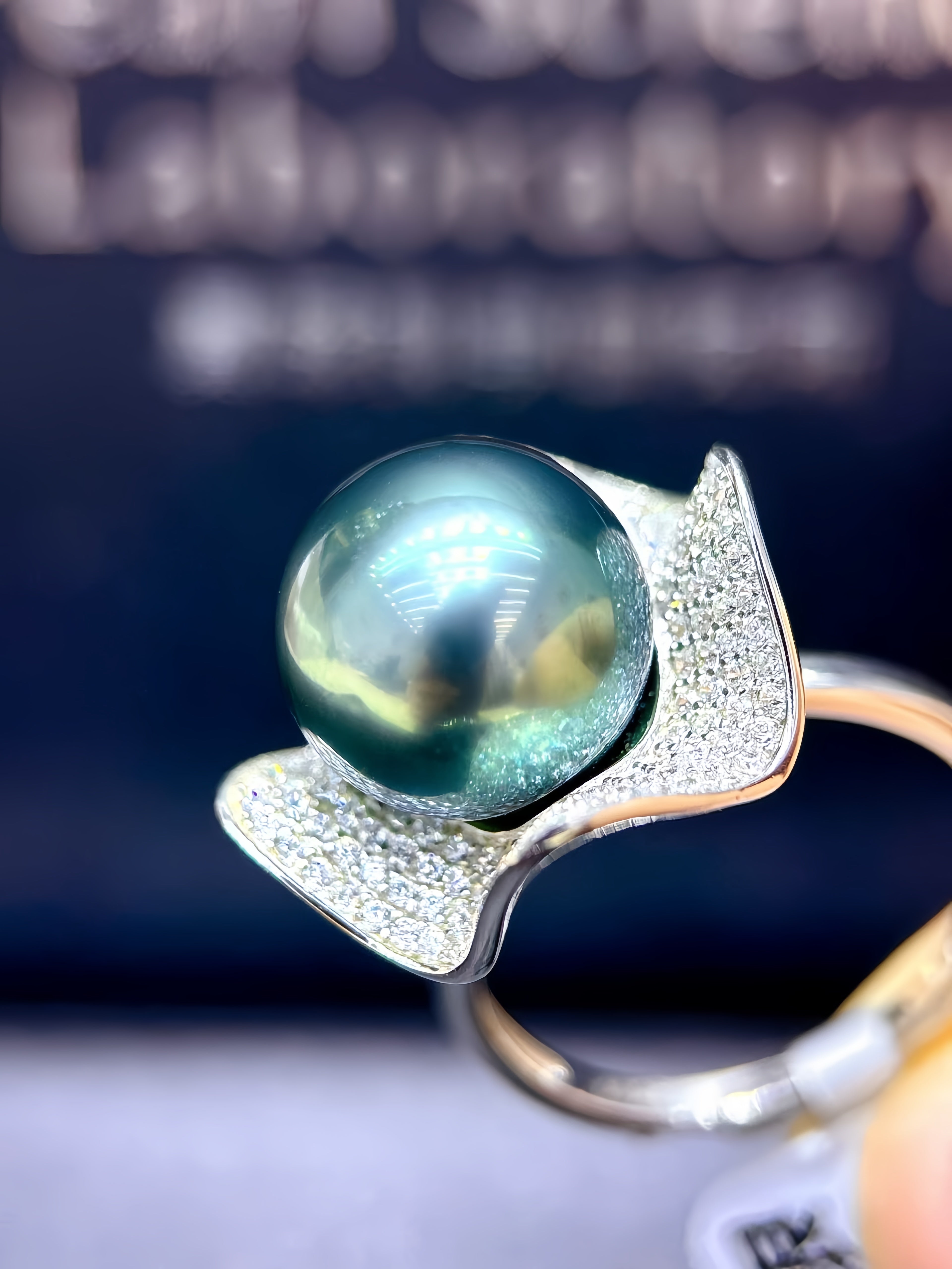 11-12mm Tahitian Pearl Ring R.01