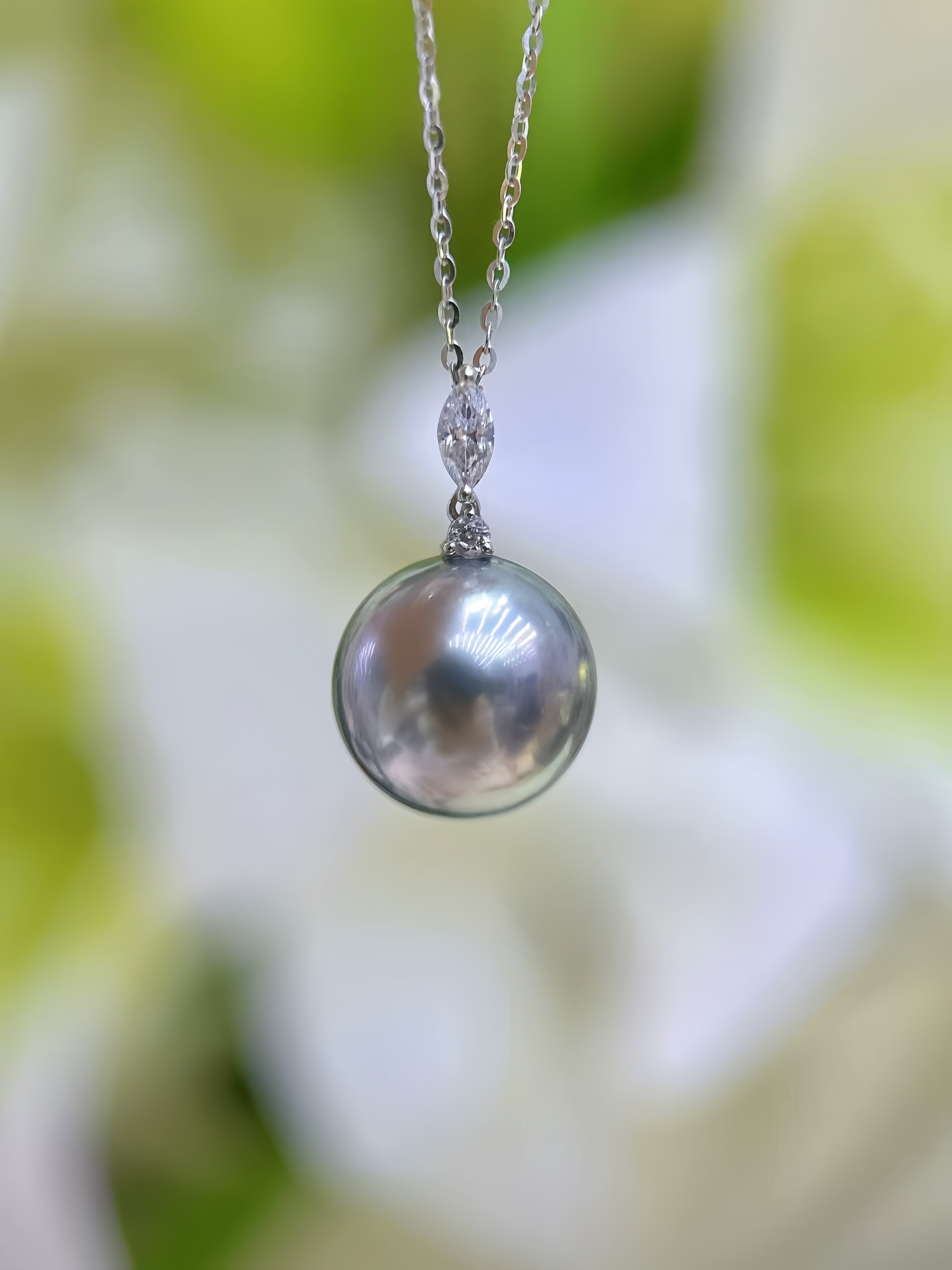 12-13mm Tahitian Pearl Pendant/18K Gold P.03
