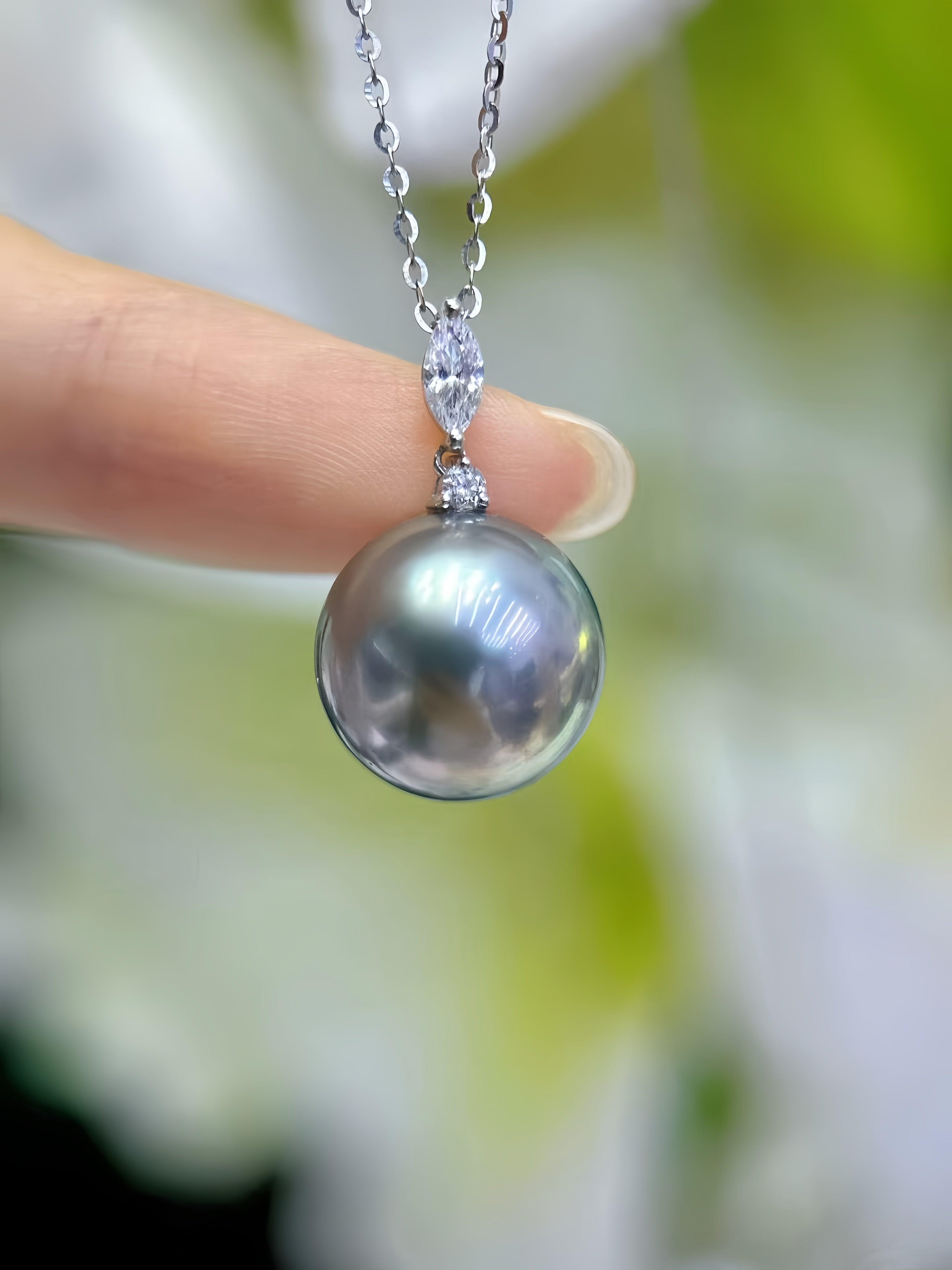12-13mm Tahitian Pearl Pendant/18K Gold P.03