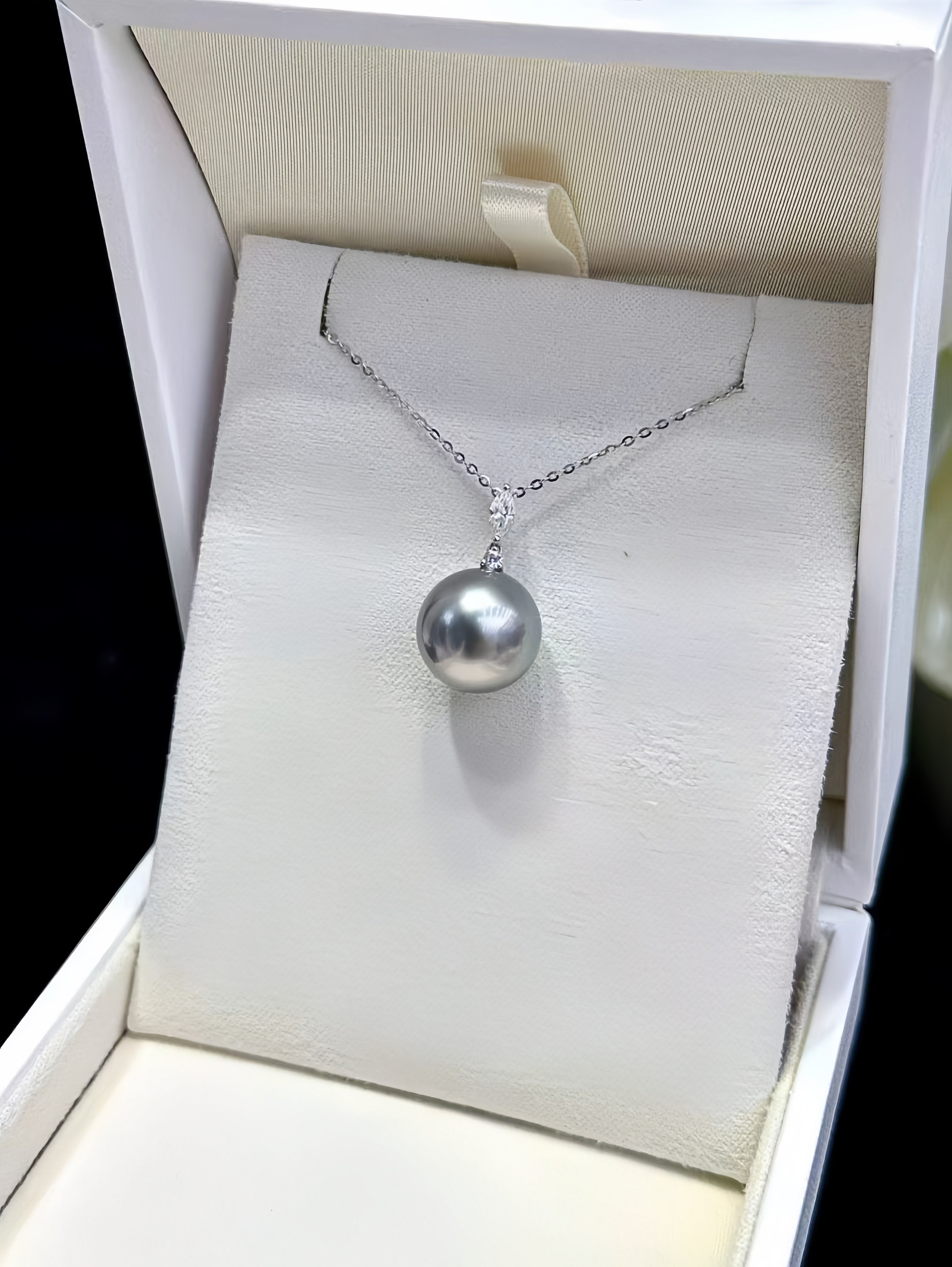12-13mm Tahitian Pearl Pendant/18K Gold P.03