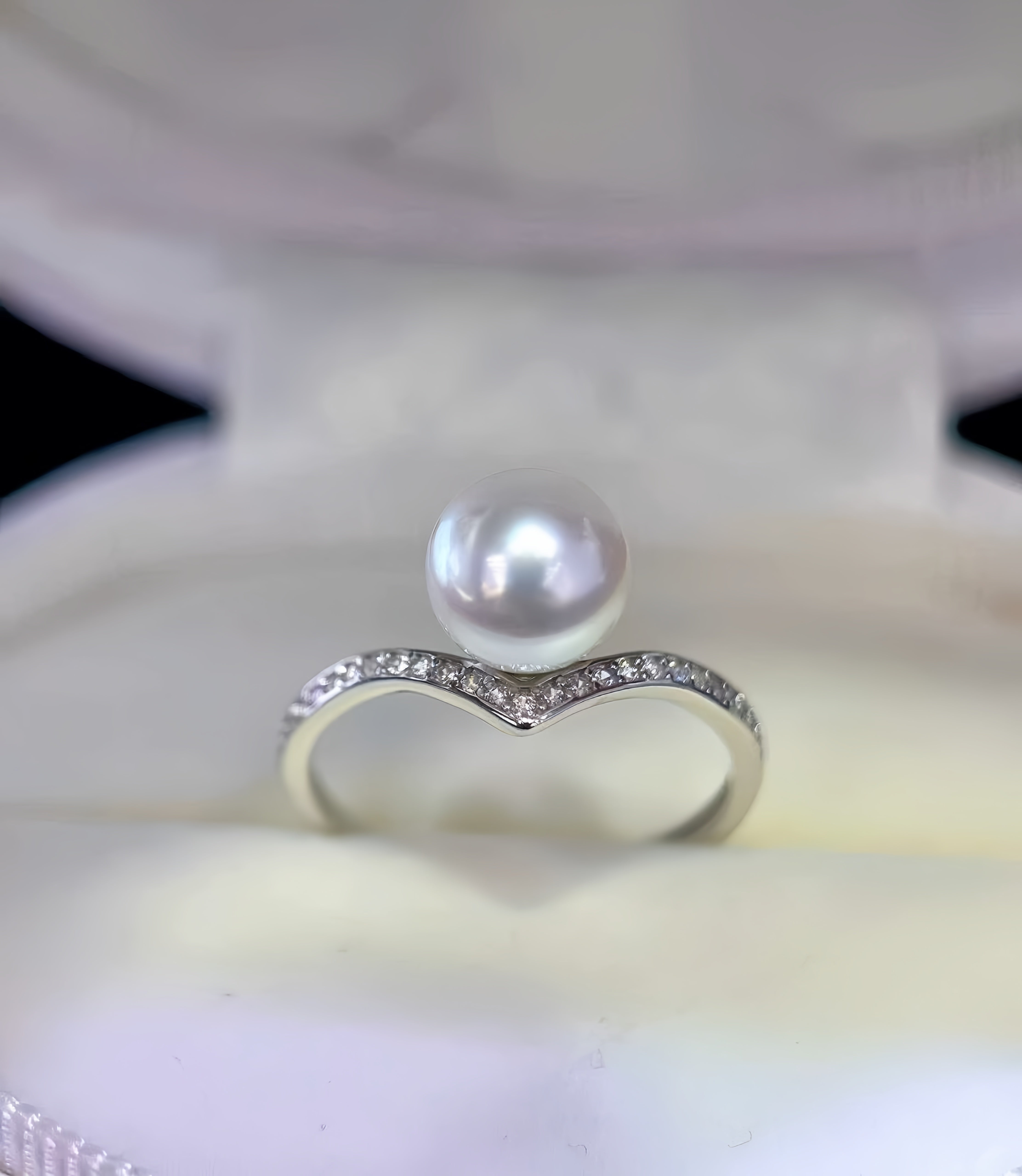 7-8mm Akoya Pearl Ring R.02
