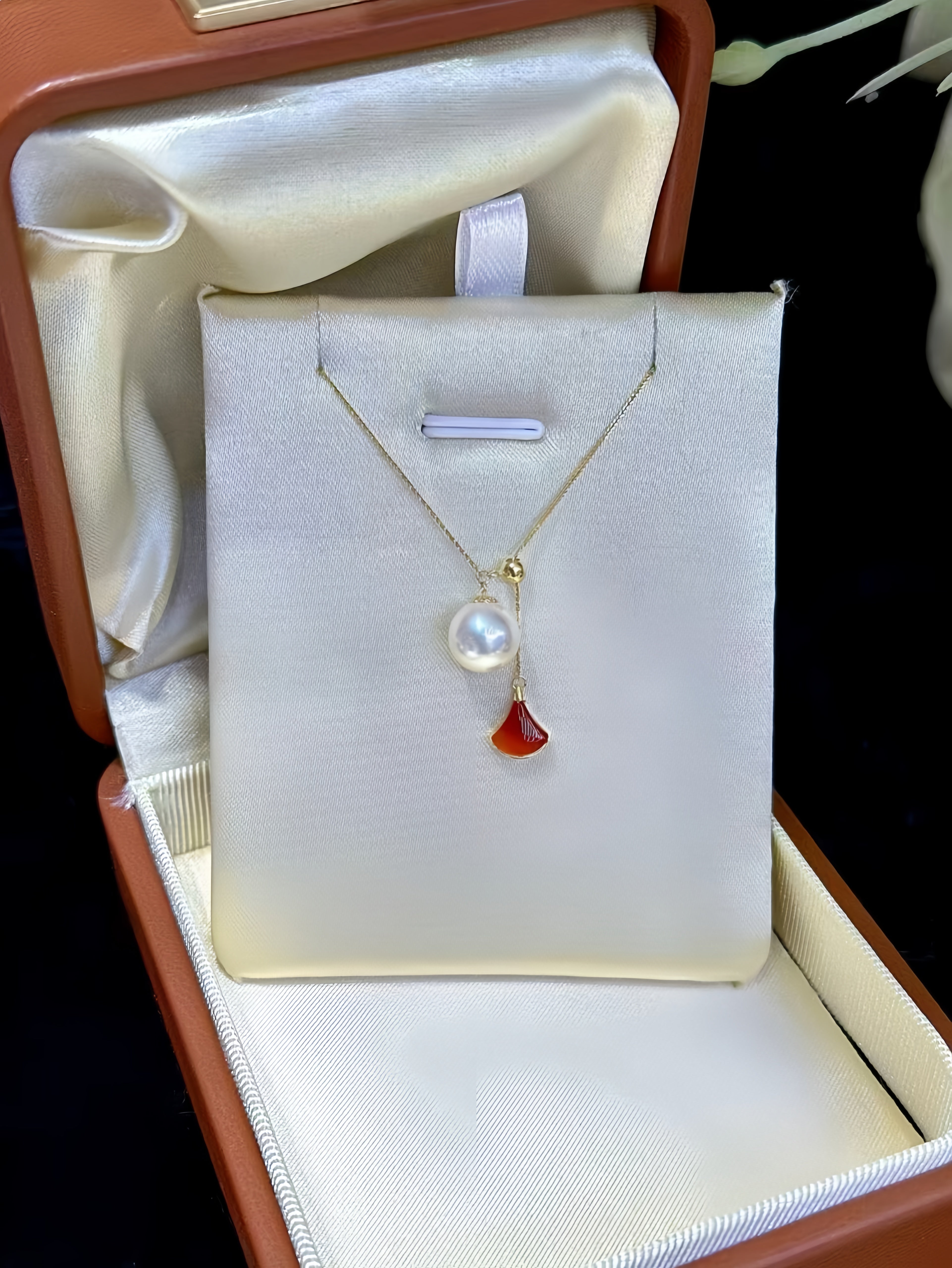 7-8mm Akoya Pearl Necklace/18K Gold N.01