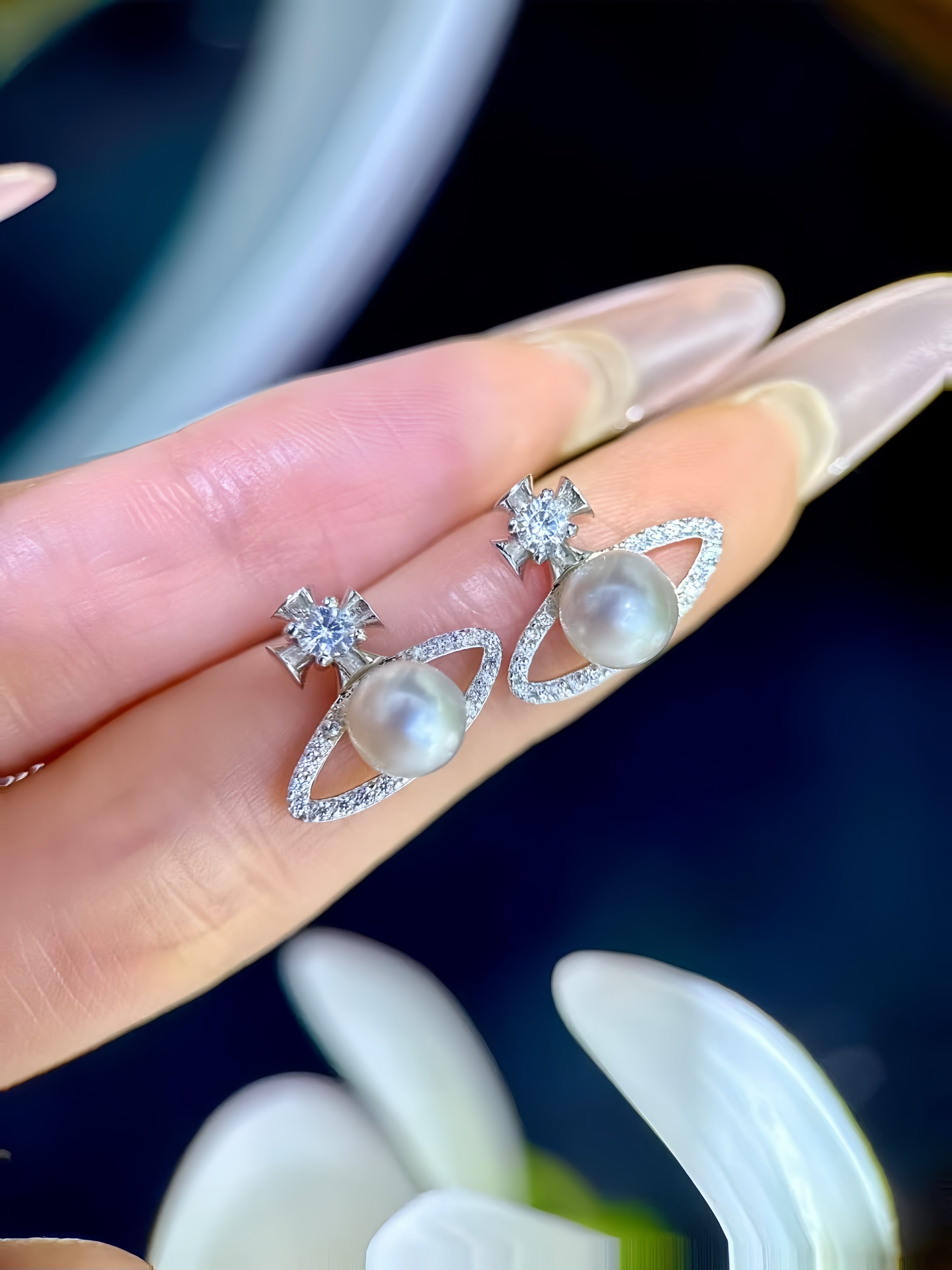 6-7mm Madama Pearl Earrings E.01