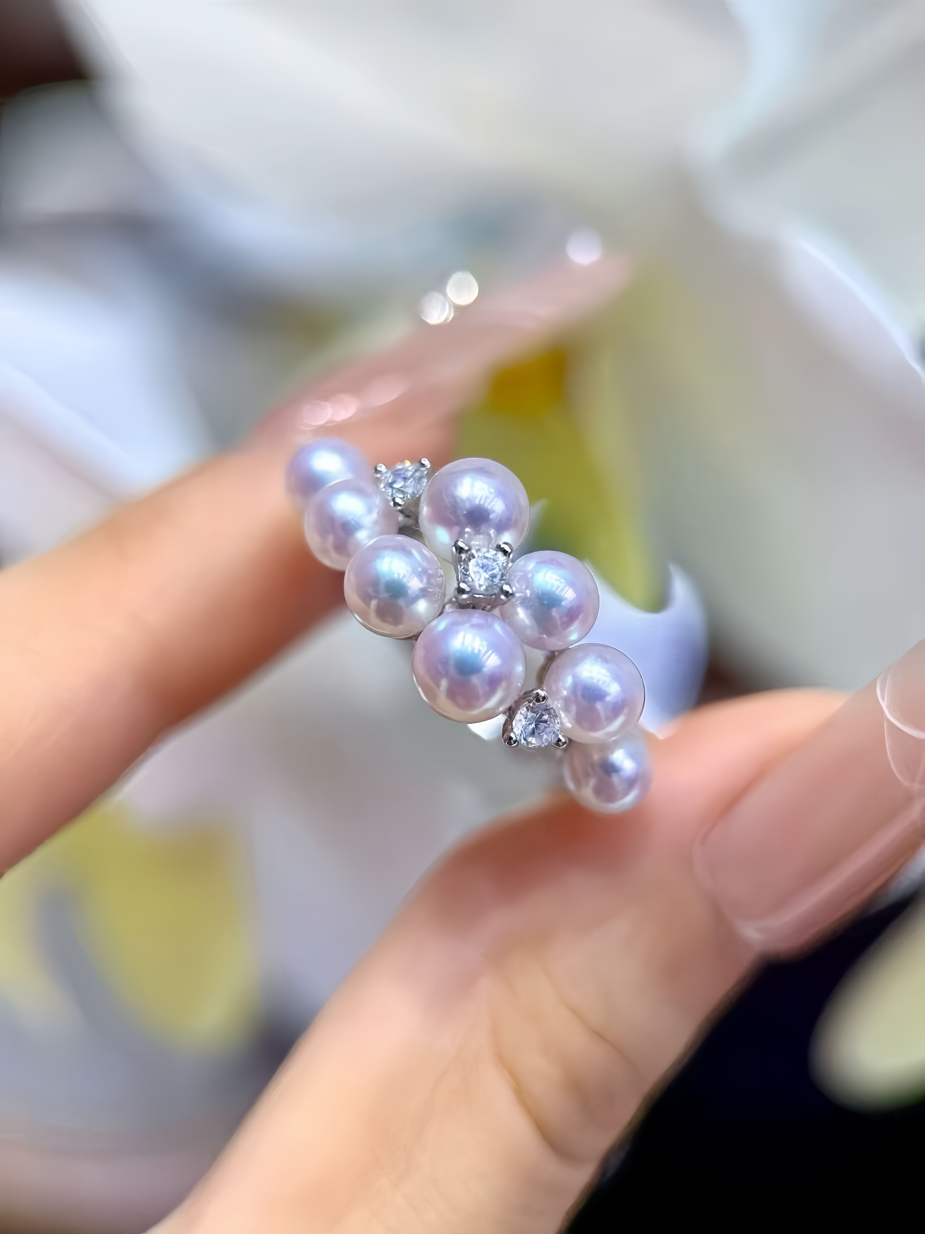 4-6mm Akoya Pearl Ring R.01