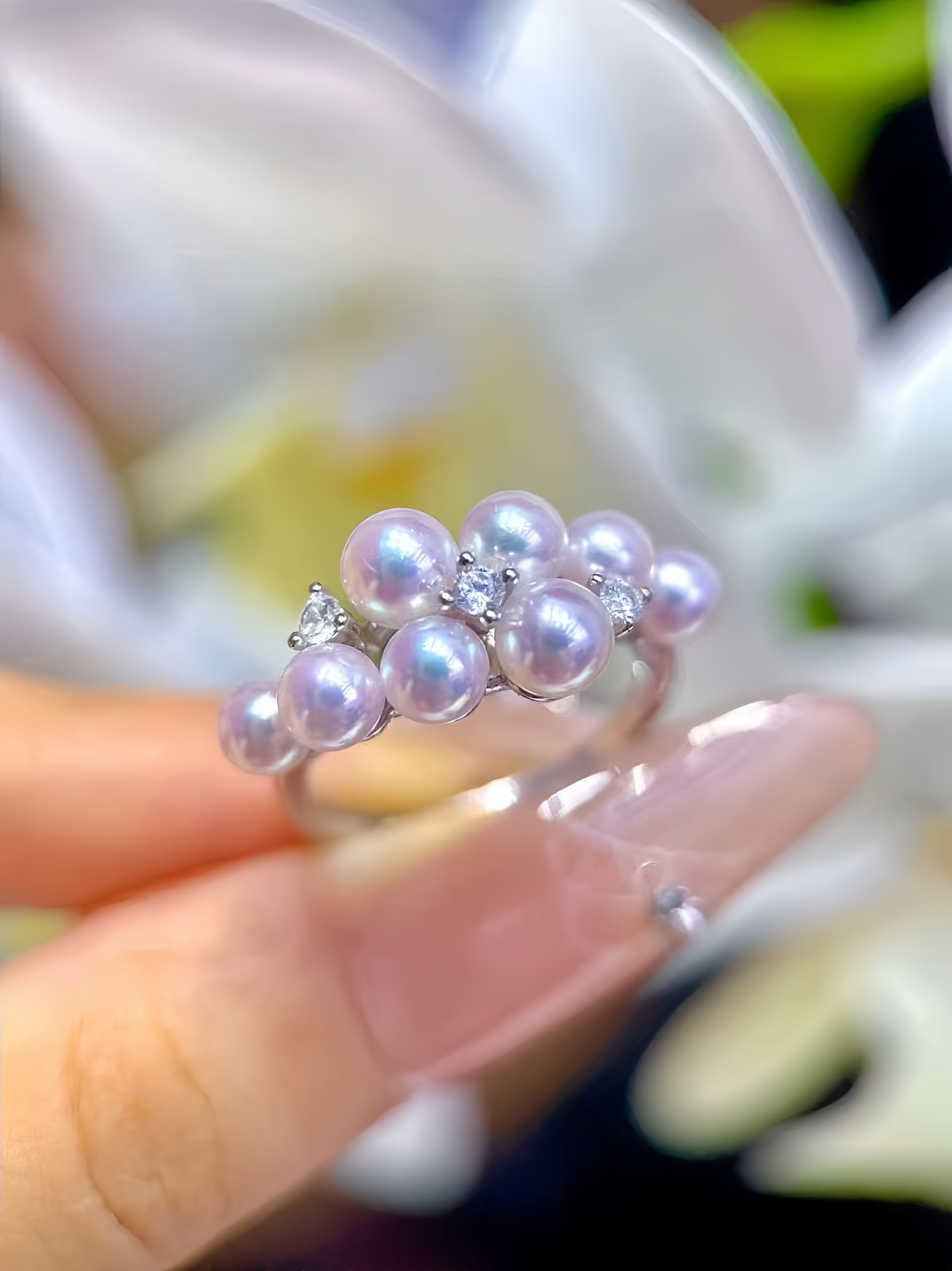 4-6mm Akoya Pearl Ring R.01