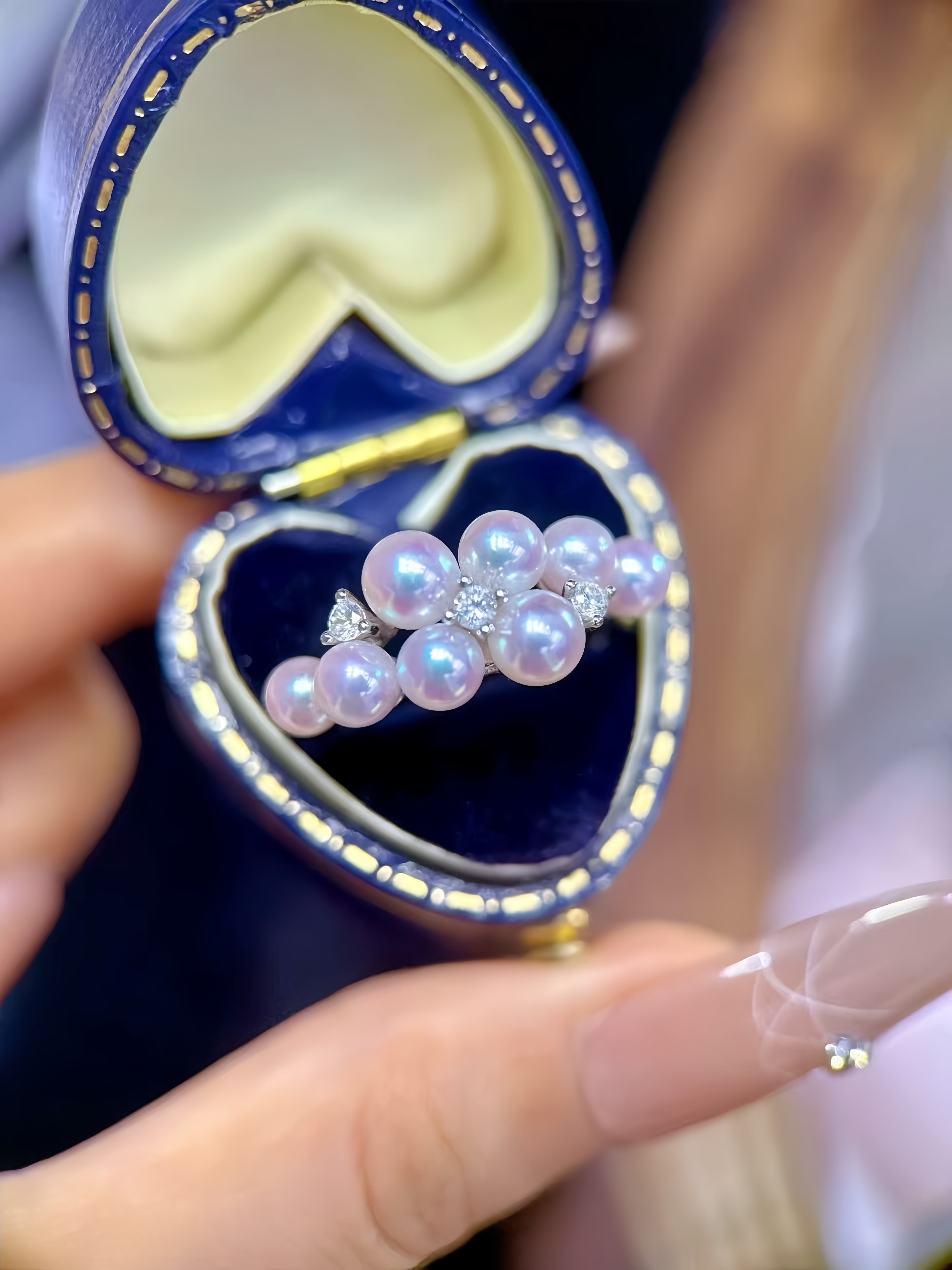 4-6mm Akoya Pearl Ring R.01