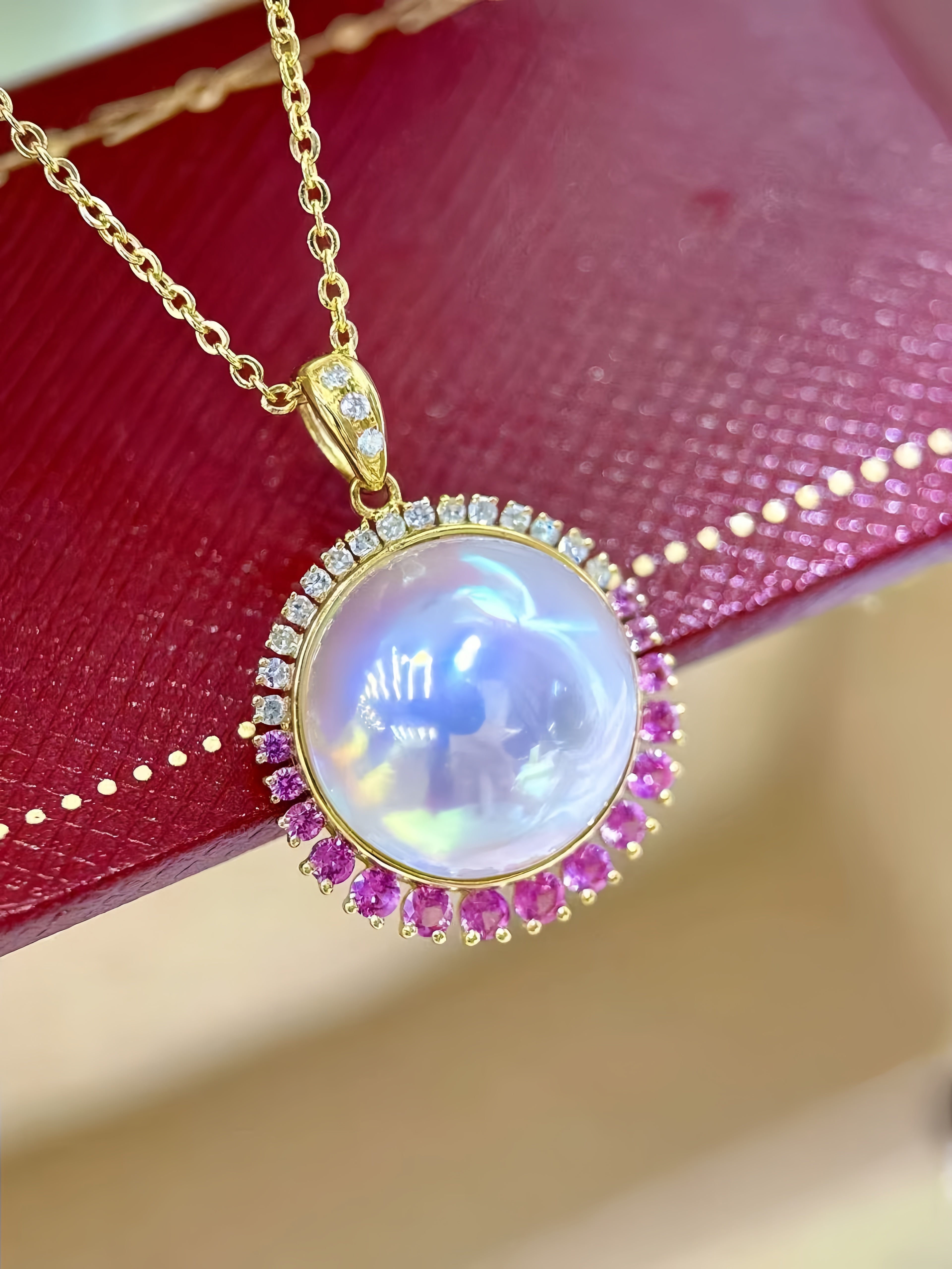 12-13mm Mabe Pearl Pendant/18K Gold P.01