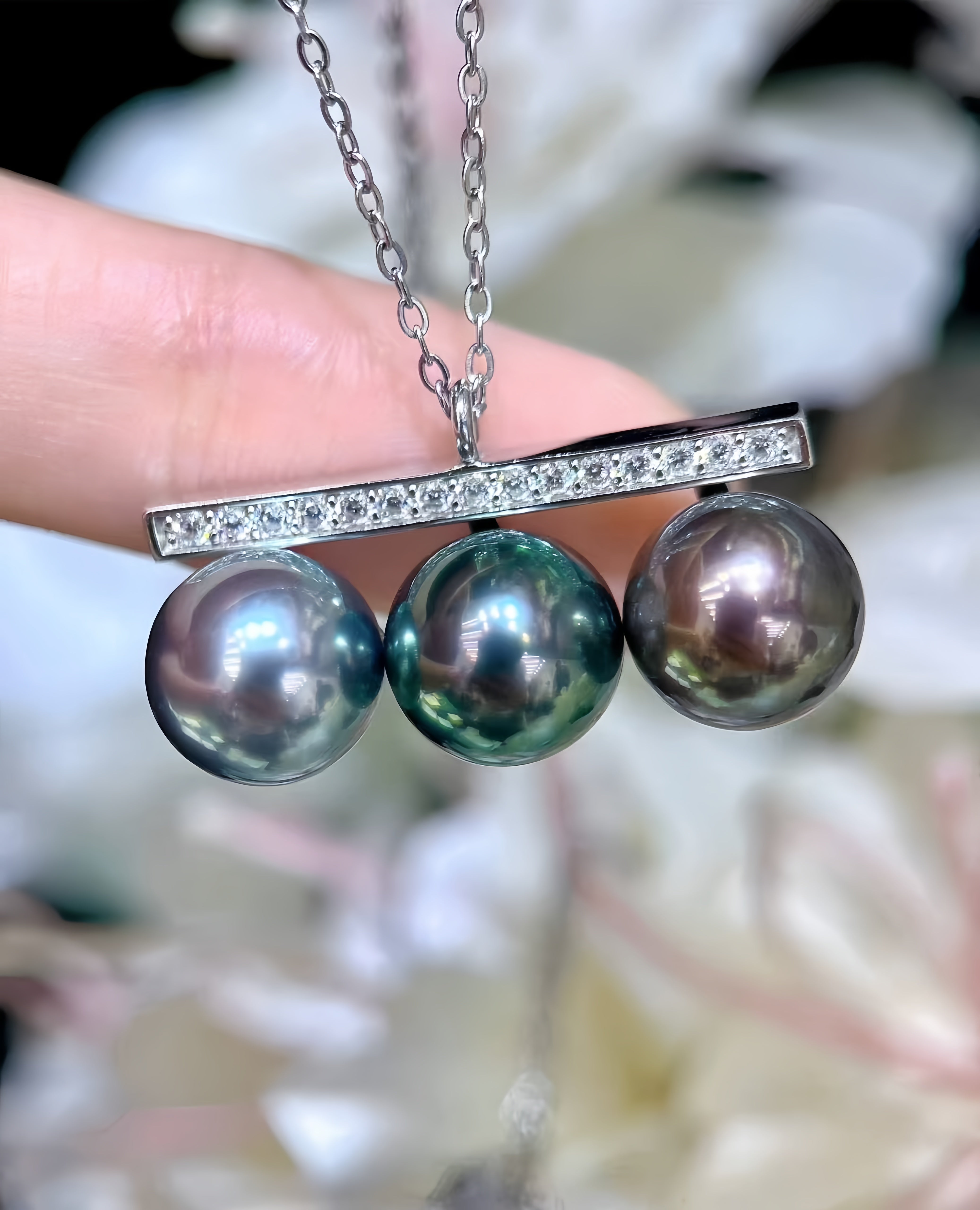 9-10mm Tahitian Pearl Pendant P.03