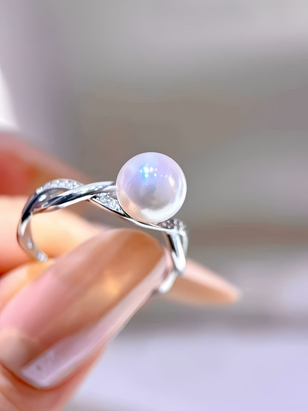 7-8mm Akoya Pearl Ring R.01